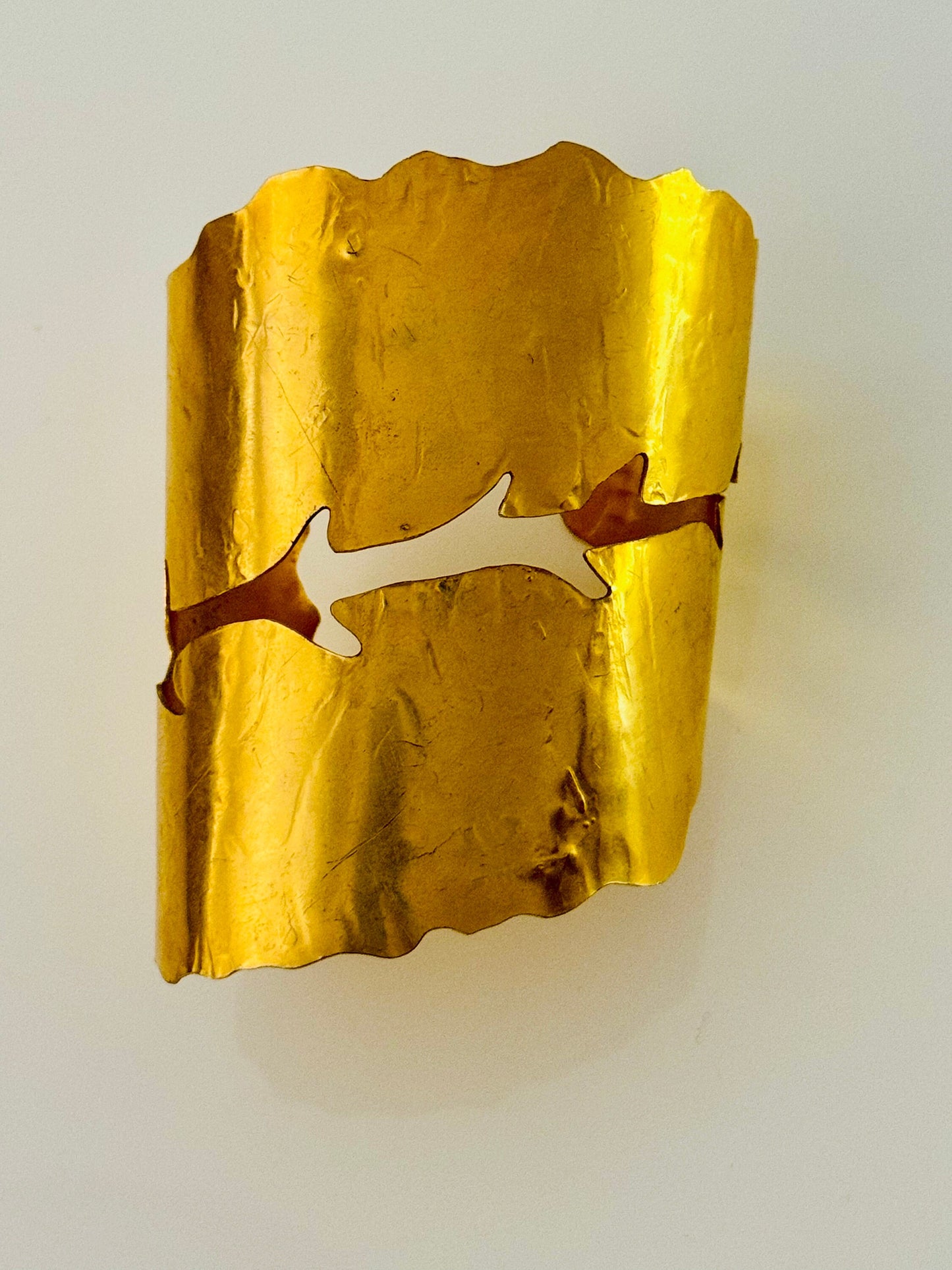 RARE 70s Mary McFadden Gold Plated Cuff