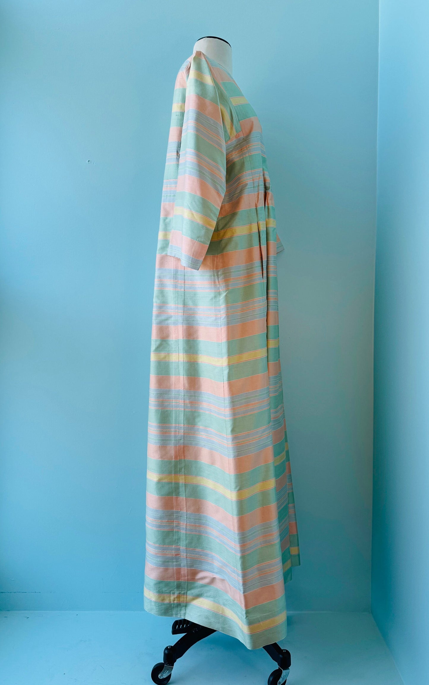 70s Jim Thompson Thai Silk Caftan Maxi