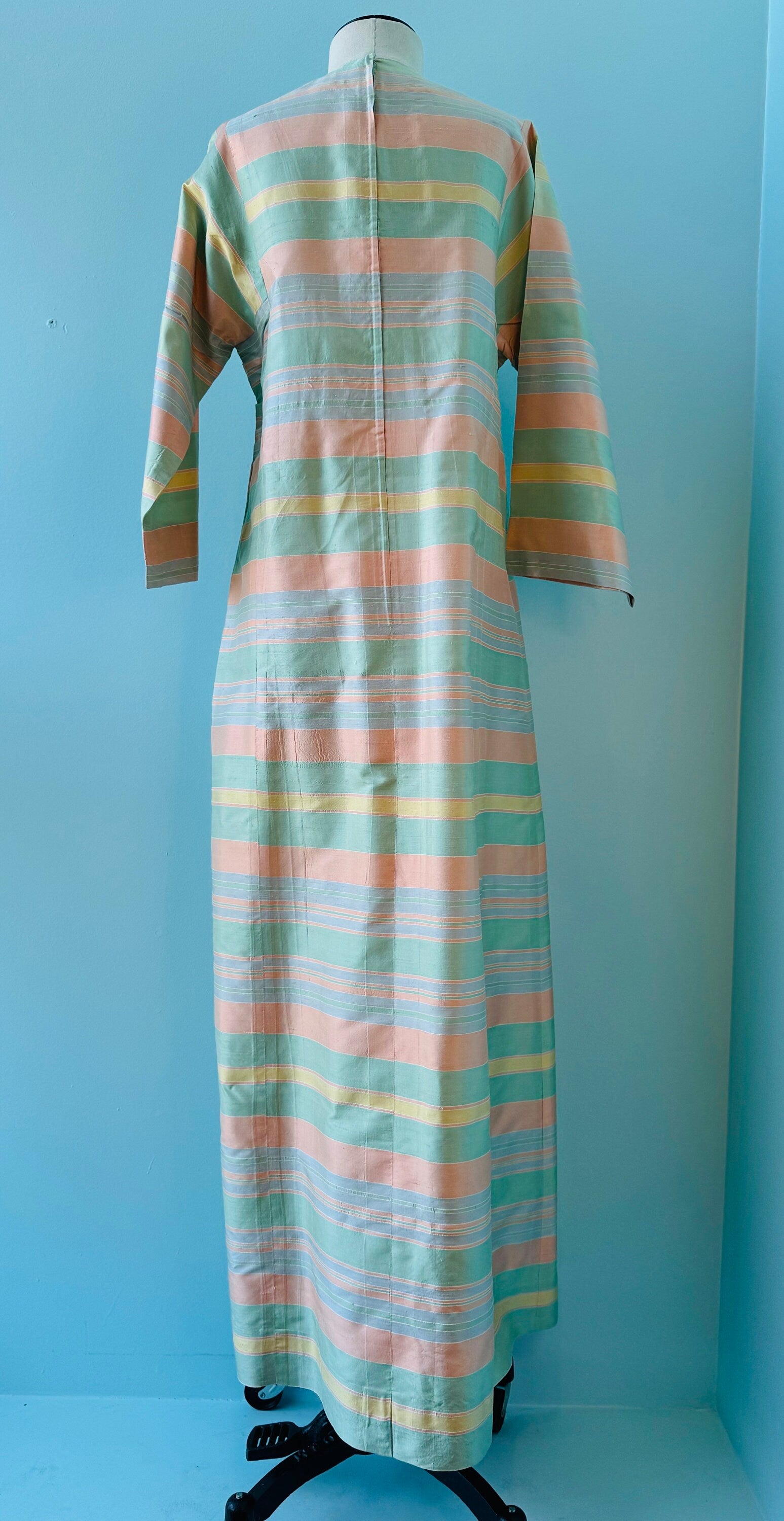 70s Jim Thompson Thai Silk Caftan Maxi