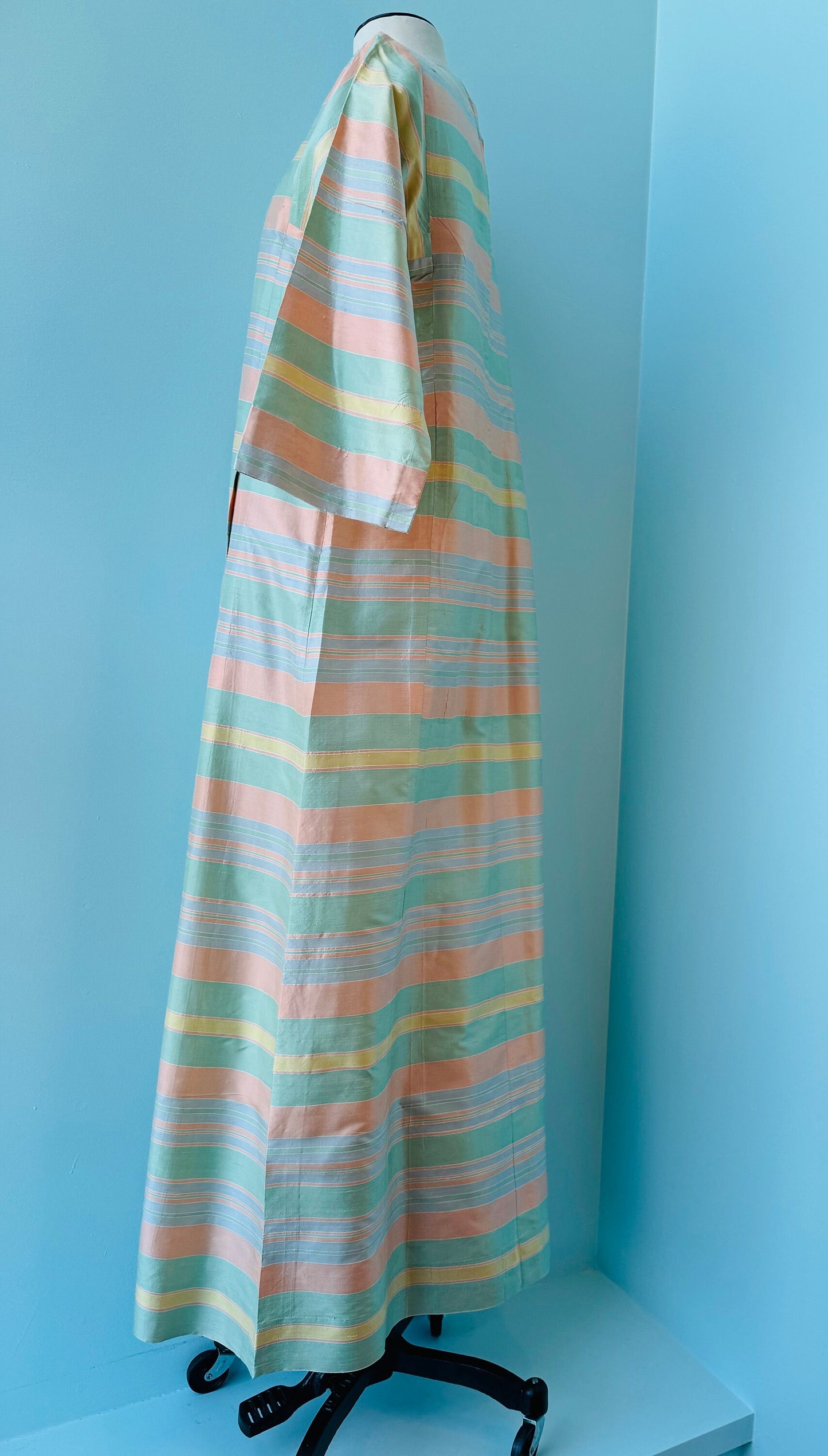 70s Jim Thompson Thai Silk Caftan Maxi