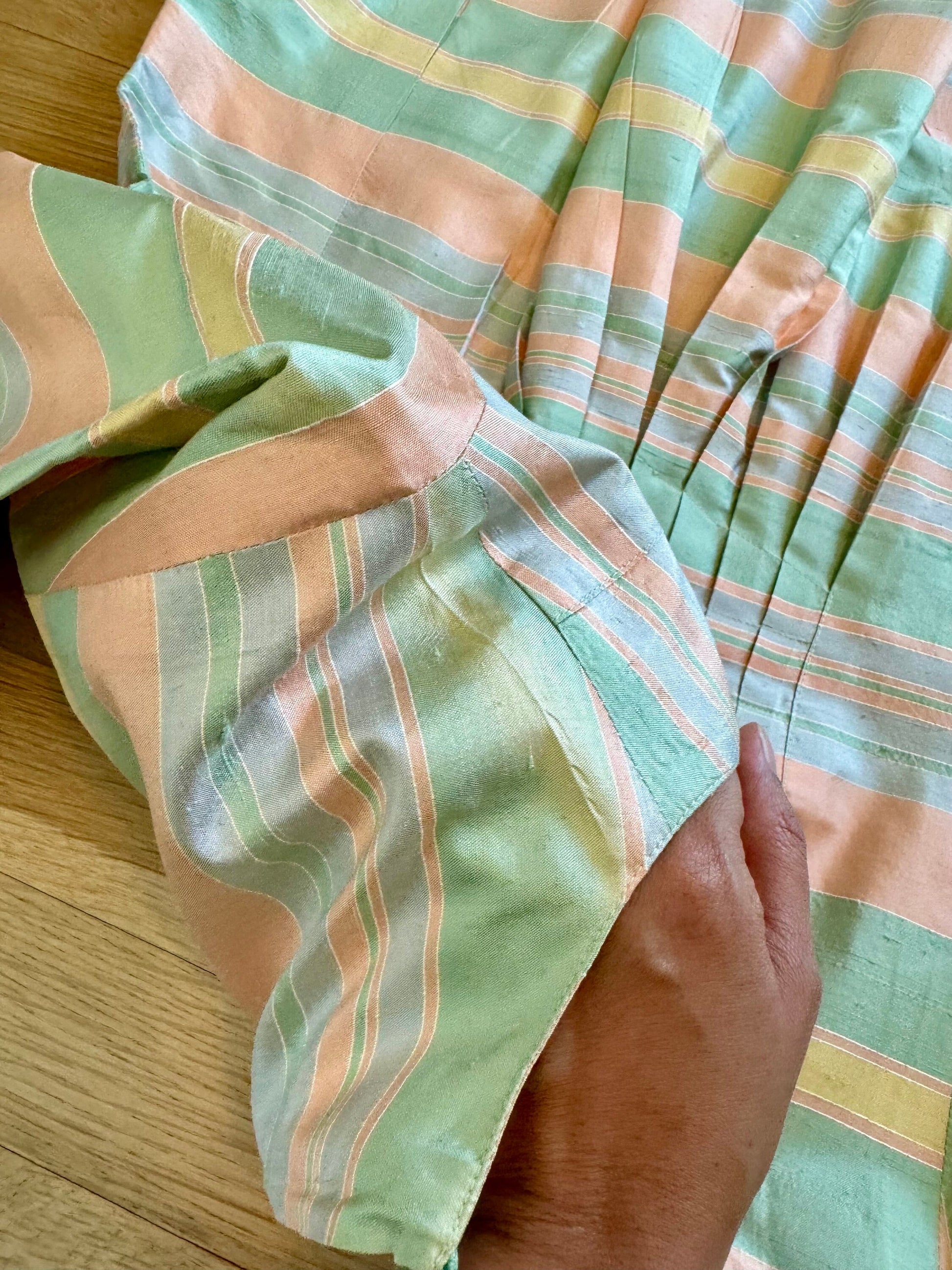 70s Jim Thompson Thai Silk Caftan Maxi