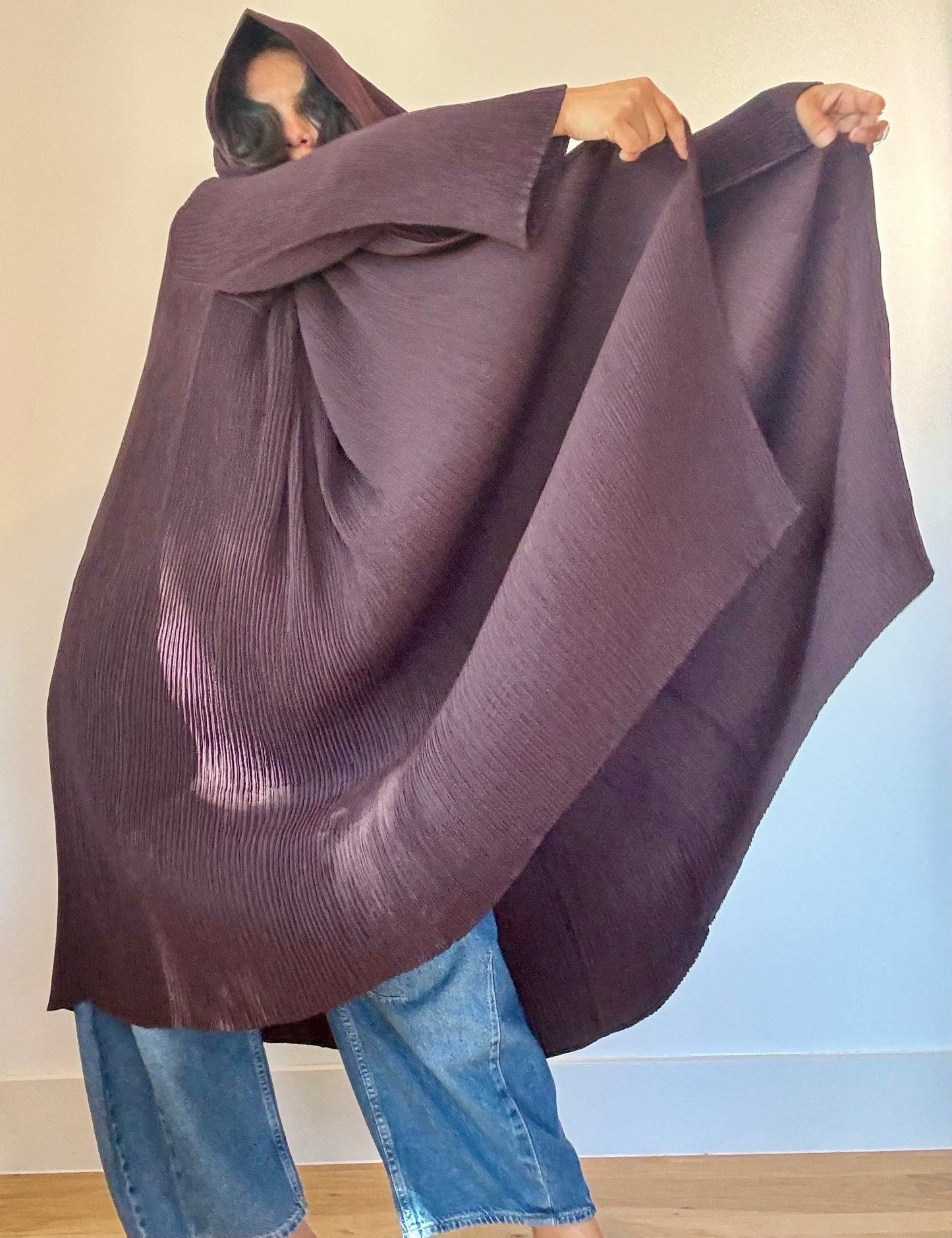 1996 Brown Issey Miyake Pleated Duster