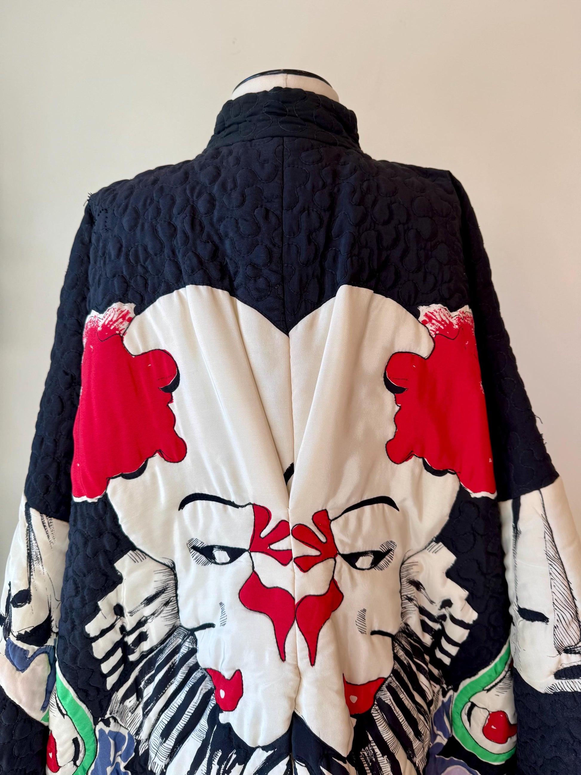 Silk Quilted Michaele Vollbracht Kimono Jacket