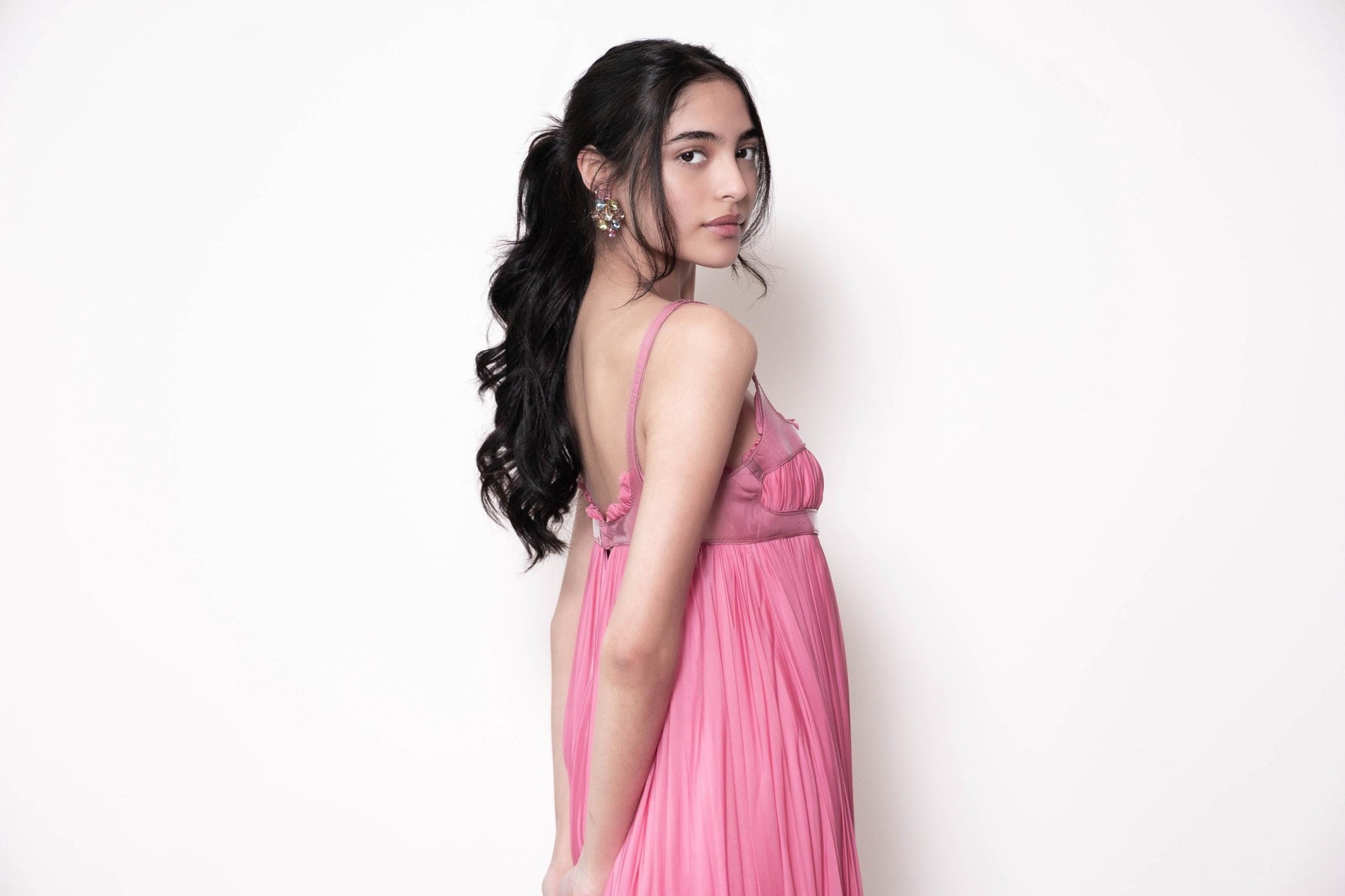 NWT Alexander McQueen 2004 Pink Harness Babydoll Dress