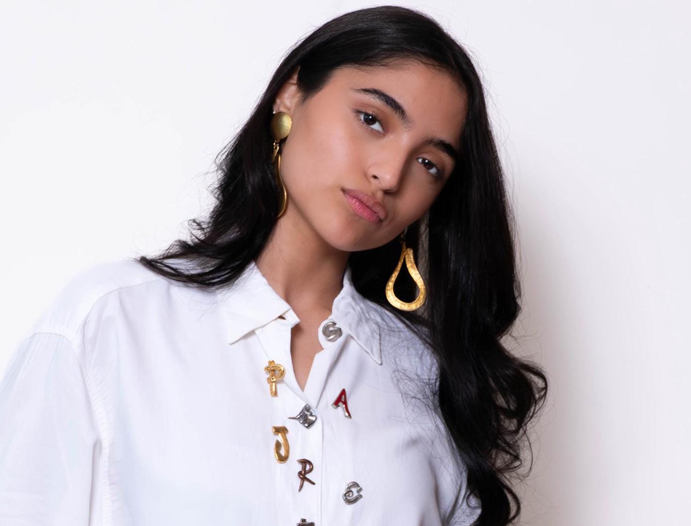 90s Gold Plated Matte Statement Designer Clip Ons Earrings