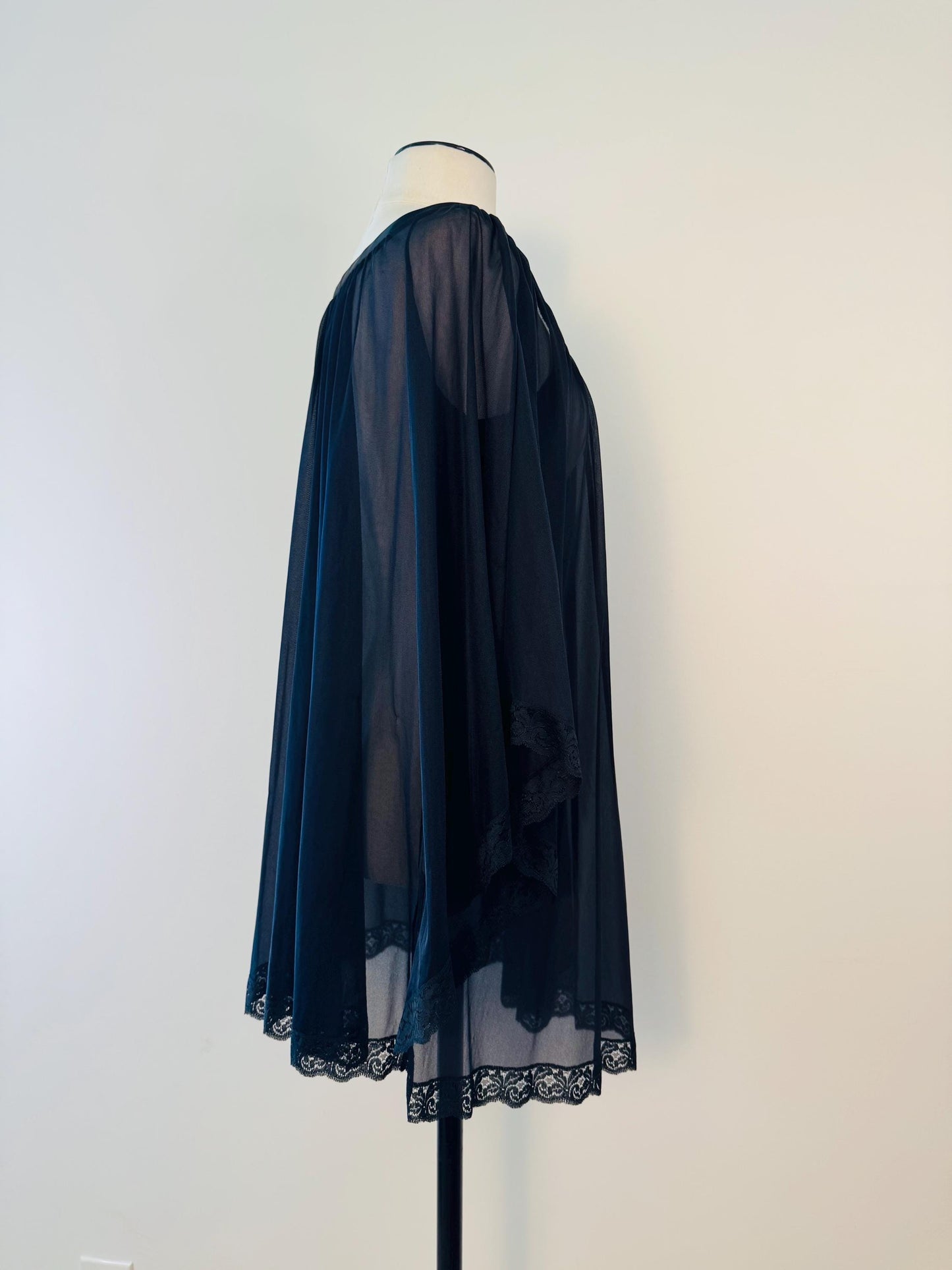 60s Mod Short Negliglee Angel Wing Sleeves