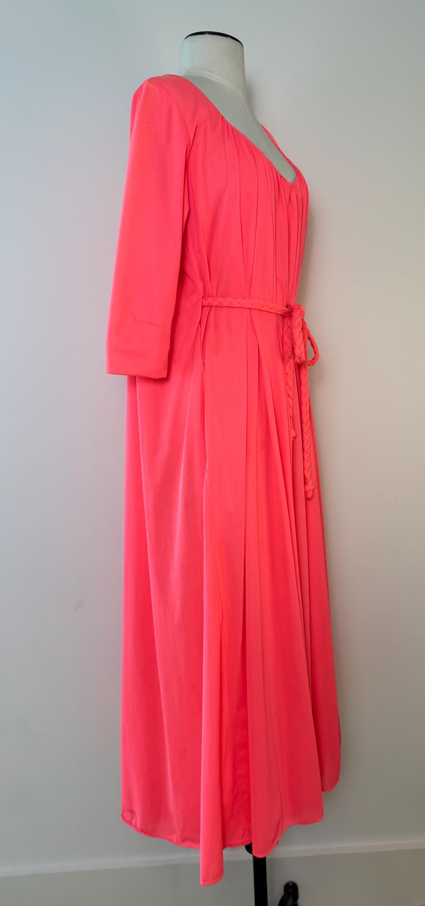 Vintage Bright Pink Lucie Ann Caftan