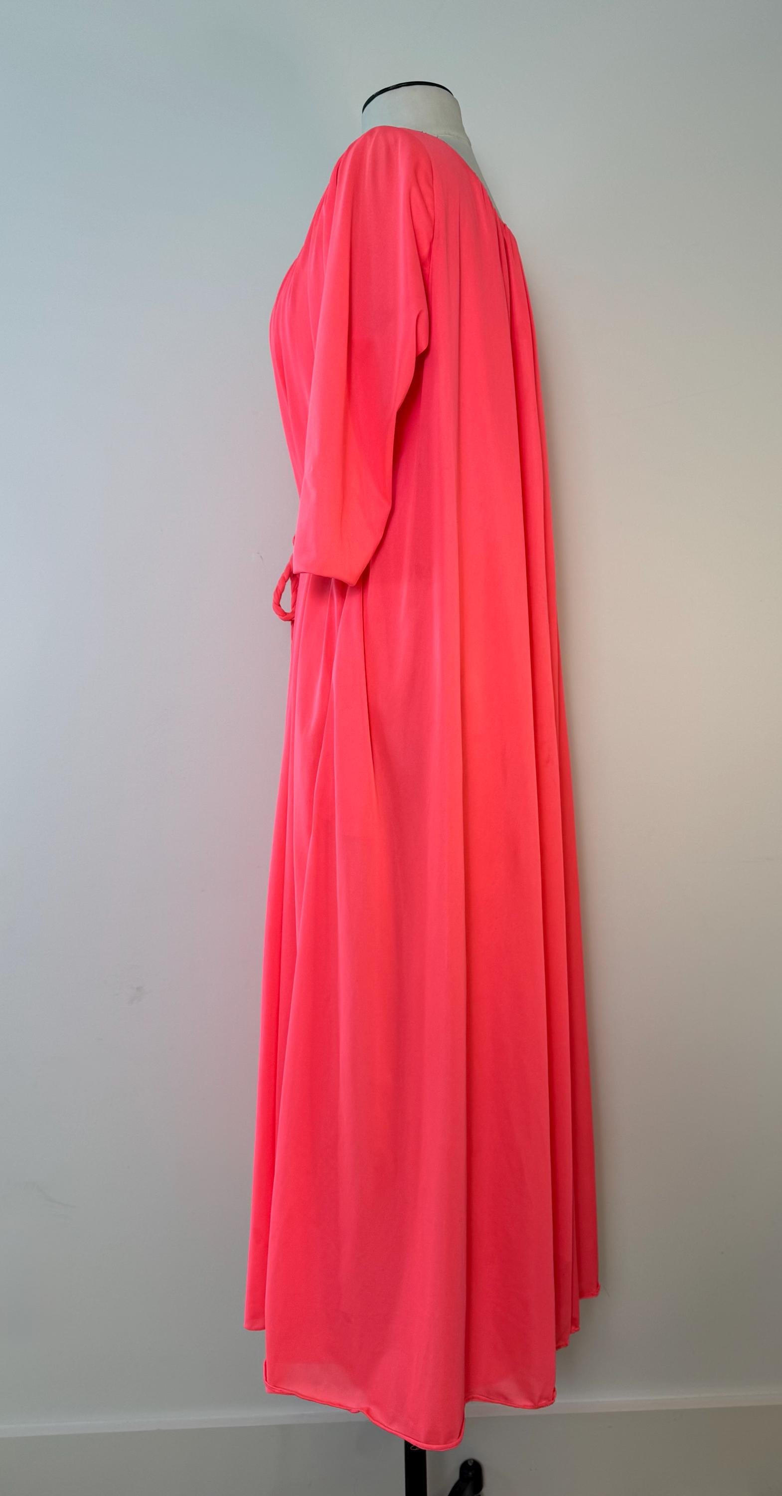 Vintage Bright Pink Lucie Ann Caftan