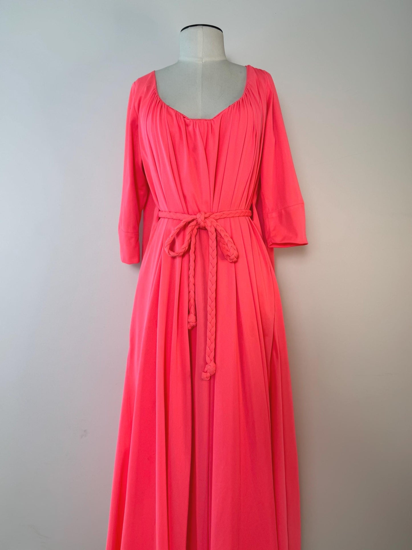 Vintage Bright Pink Lucie Ann Caftan