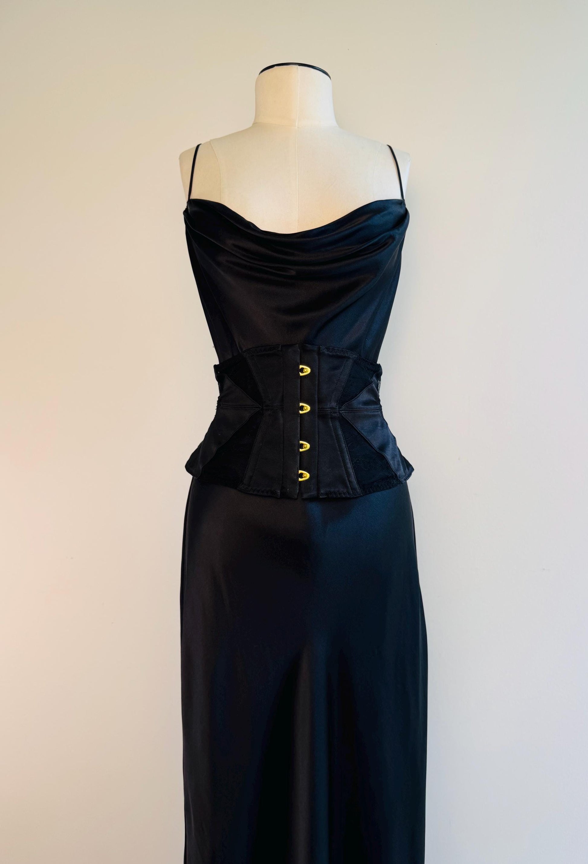 Agent Provocateur Silk Lace Boned Waist Waspie Corset