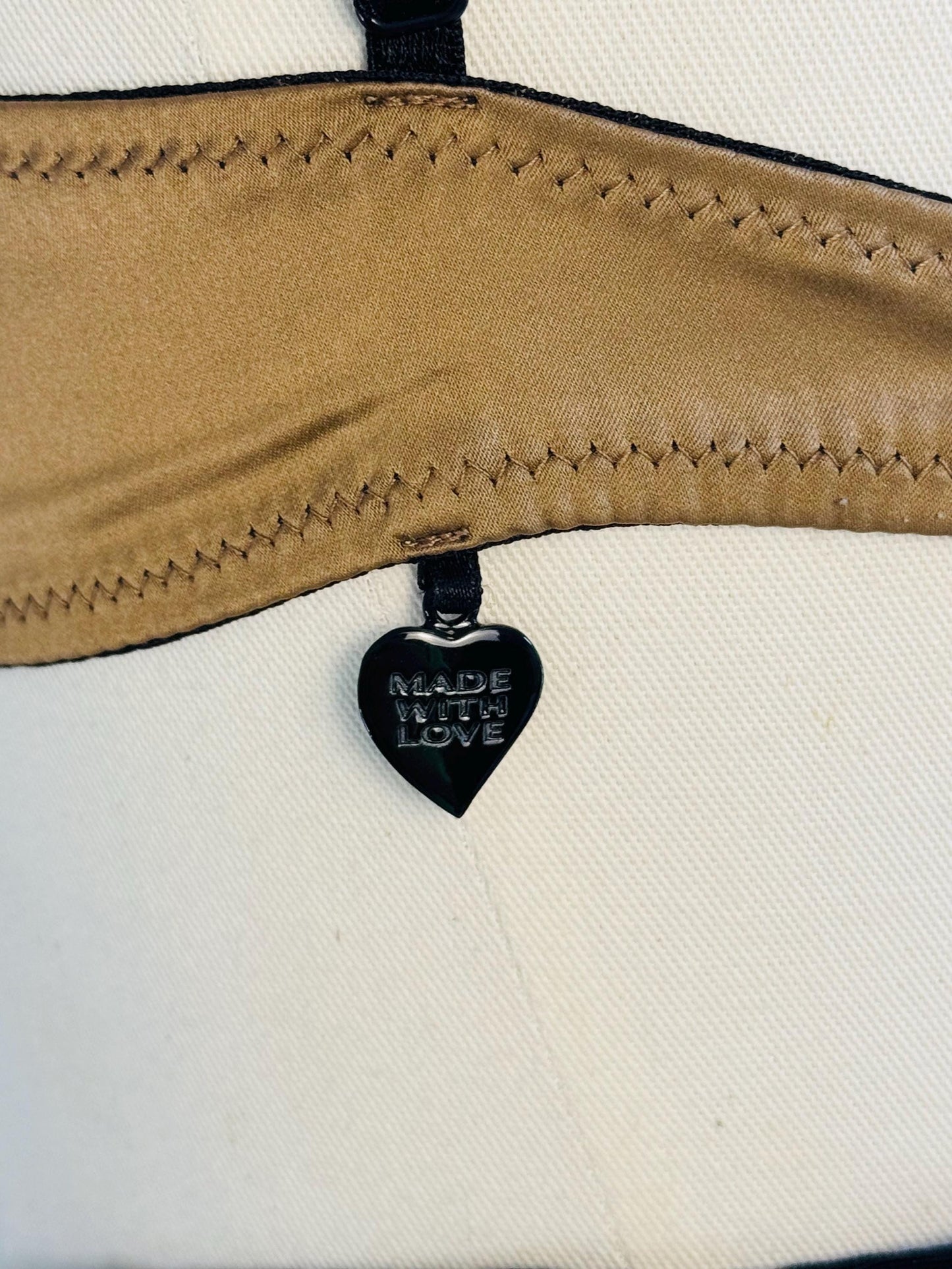 La Perla Black Label Satin and Lace Bow Bra 34C