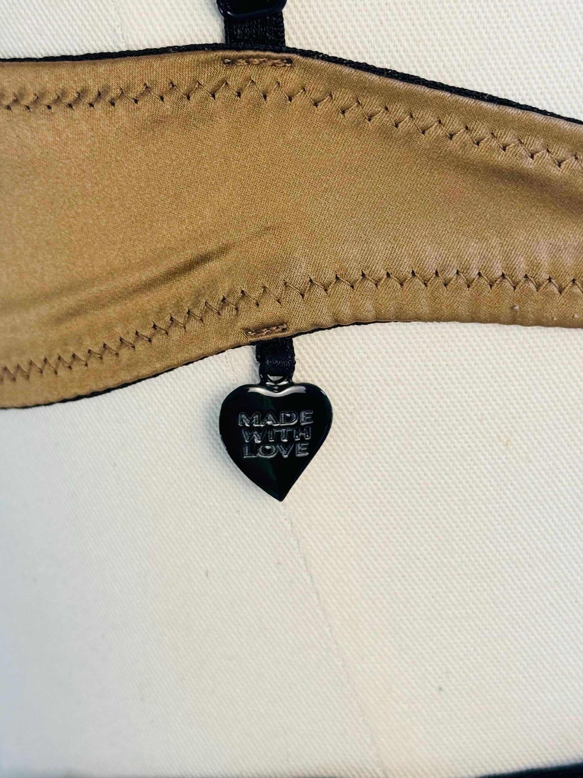 La Perla Black Label Satin and Lace Bow Bra 34C