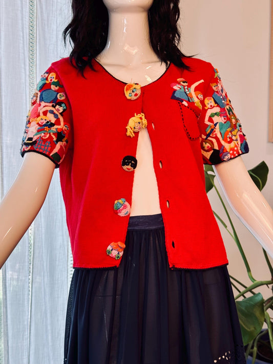 Vintage Michael Simon Hand Knit Sweater Top