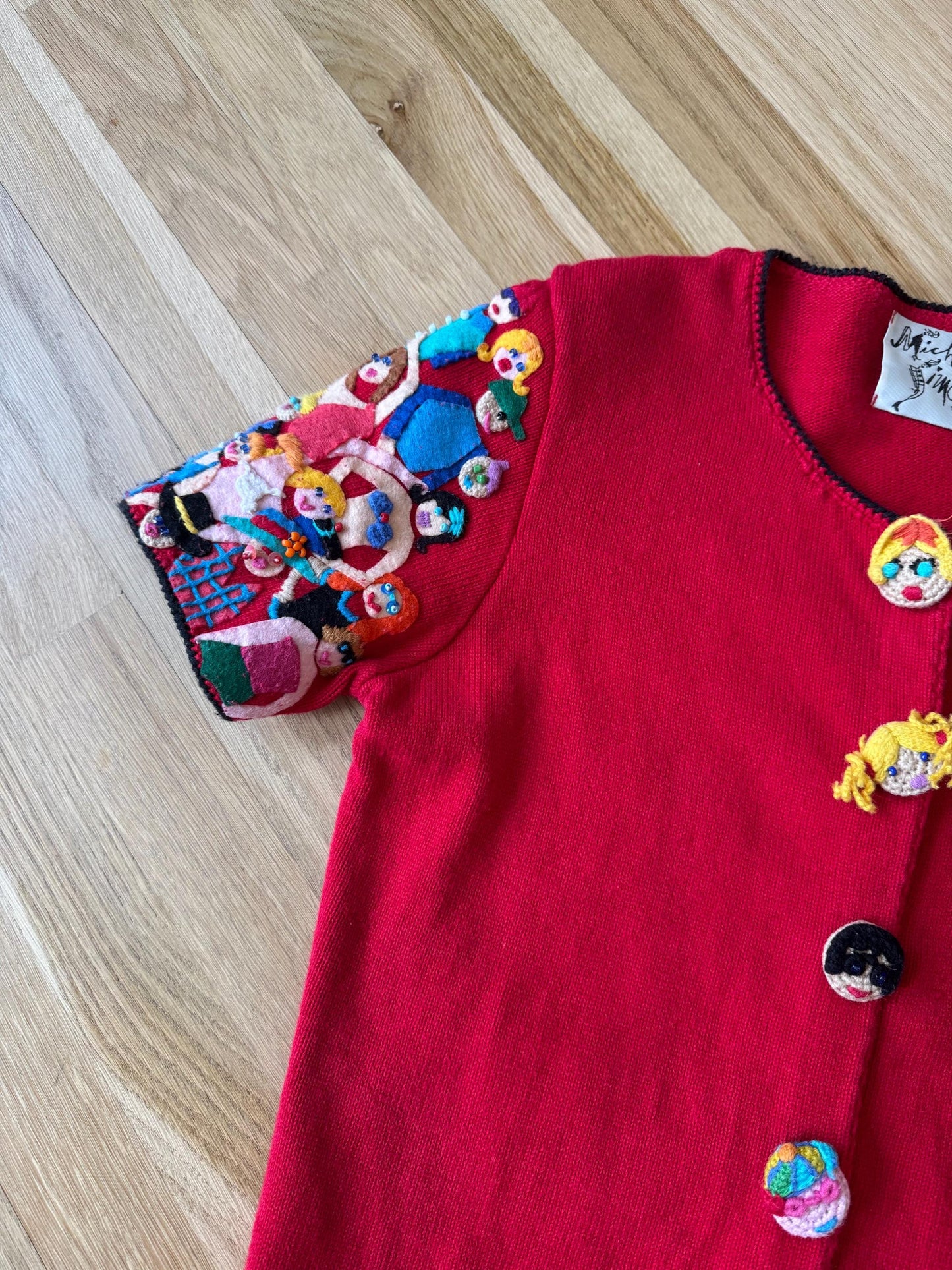 Vintage Michael Simon Hand Knit Sweater Top