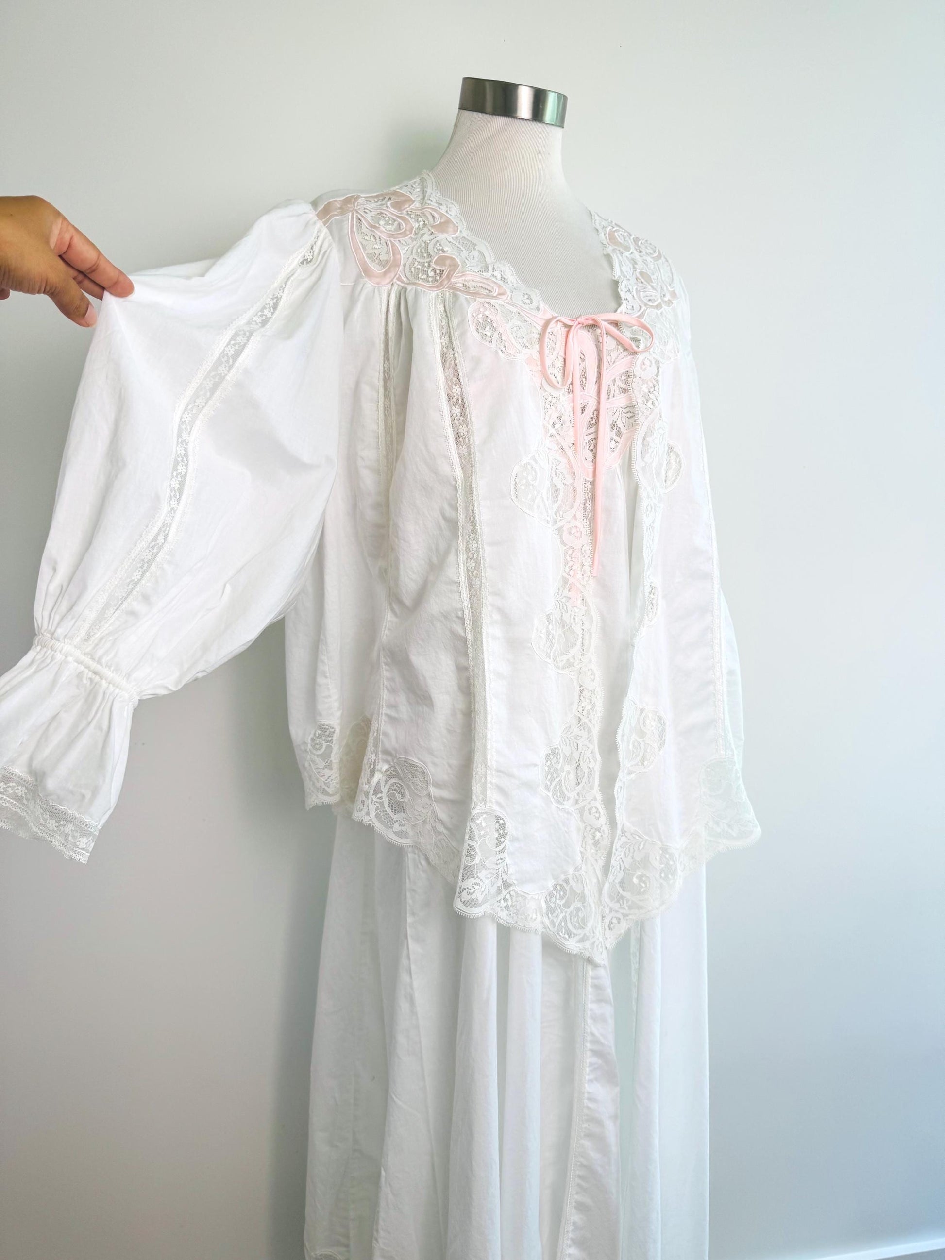 Vintage NATORI Cotton Edwardian Style Set