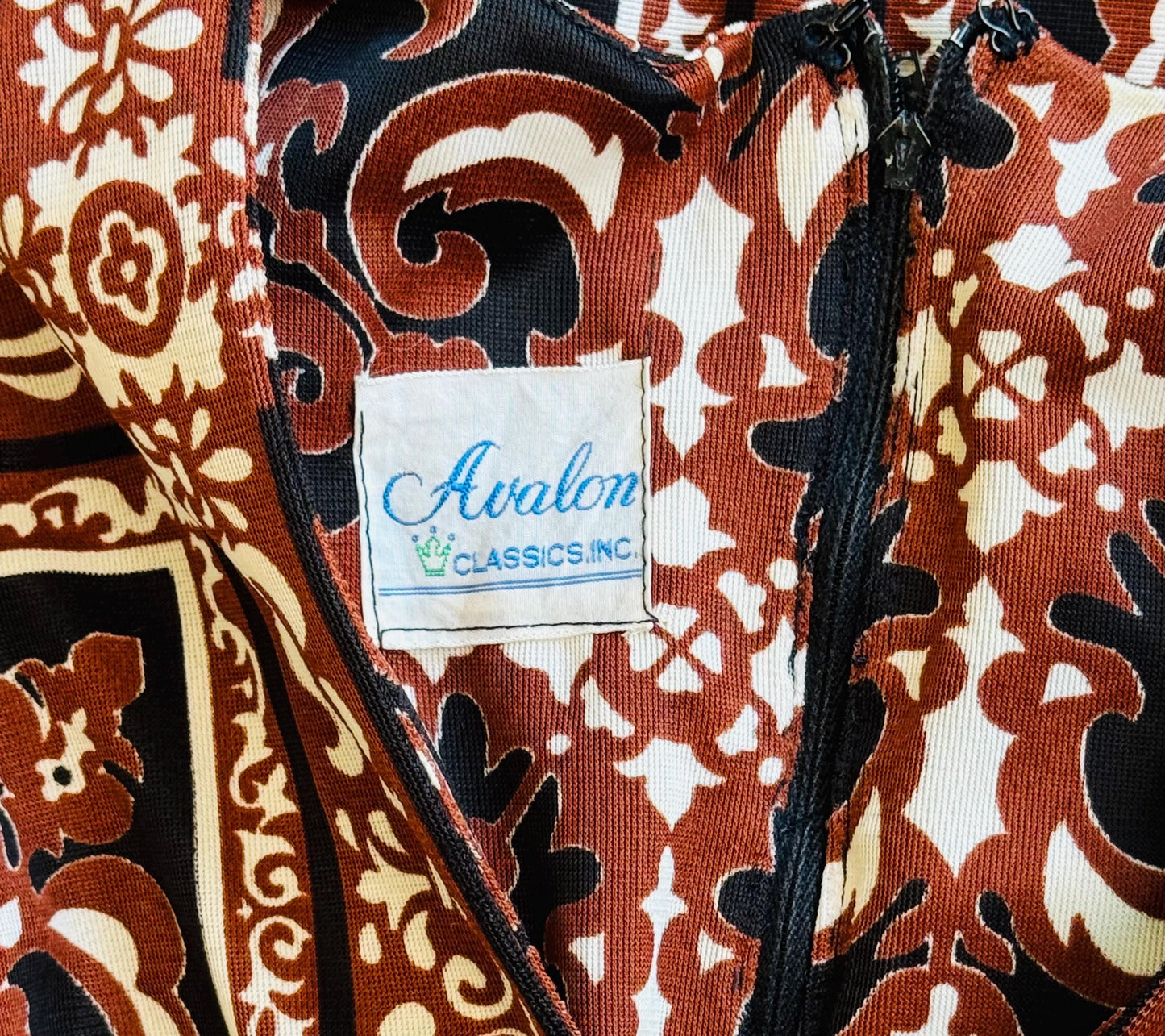 70s Avalon Printed Maxi Dress