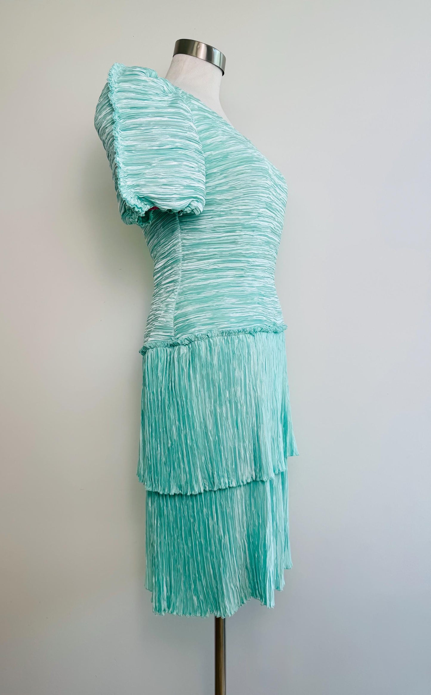 80s Mary McFadden Couture Pleated Dress
