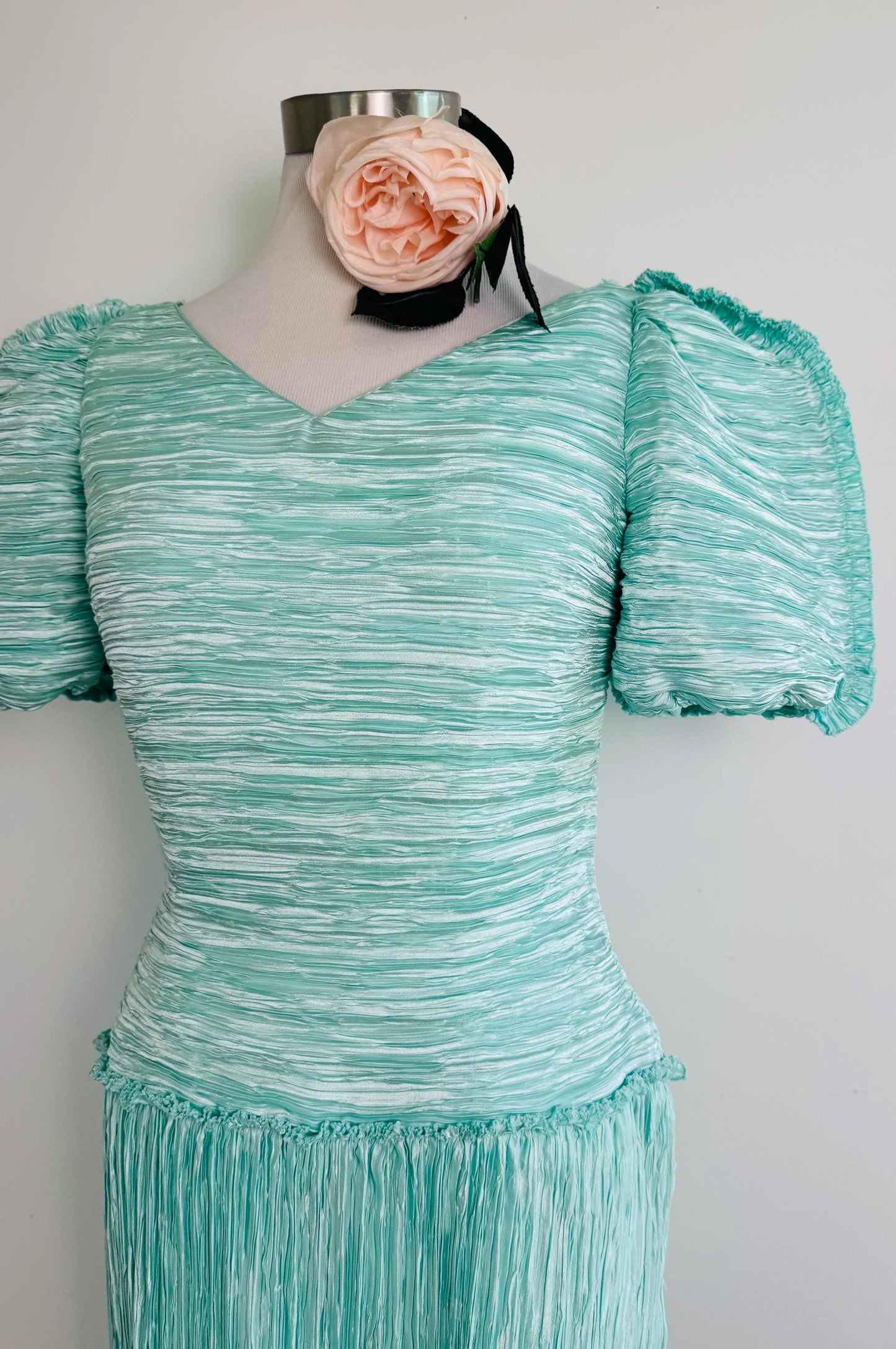 80s Mary McFadden Couture Pleated Dress