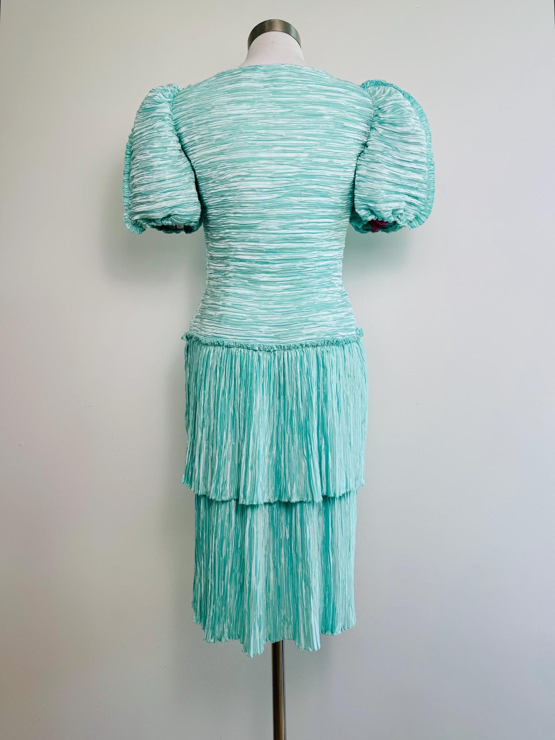80s Mary McFadden Couture Pleated Dress