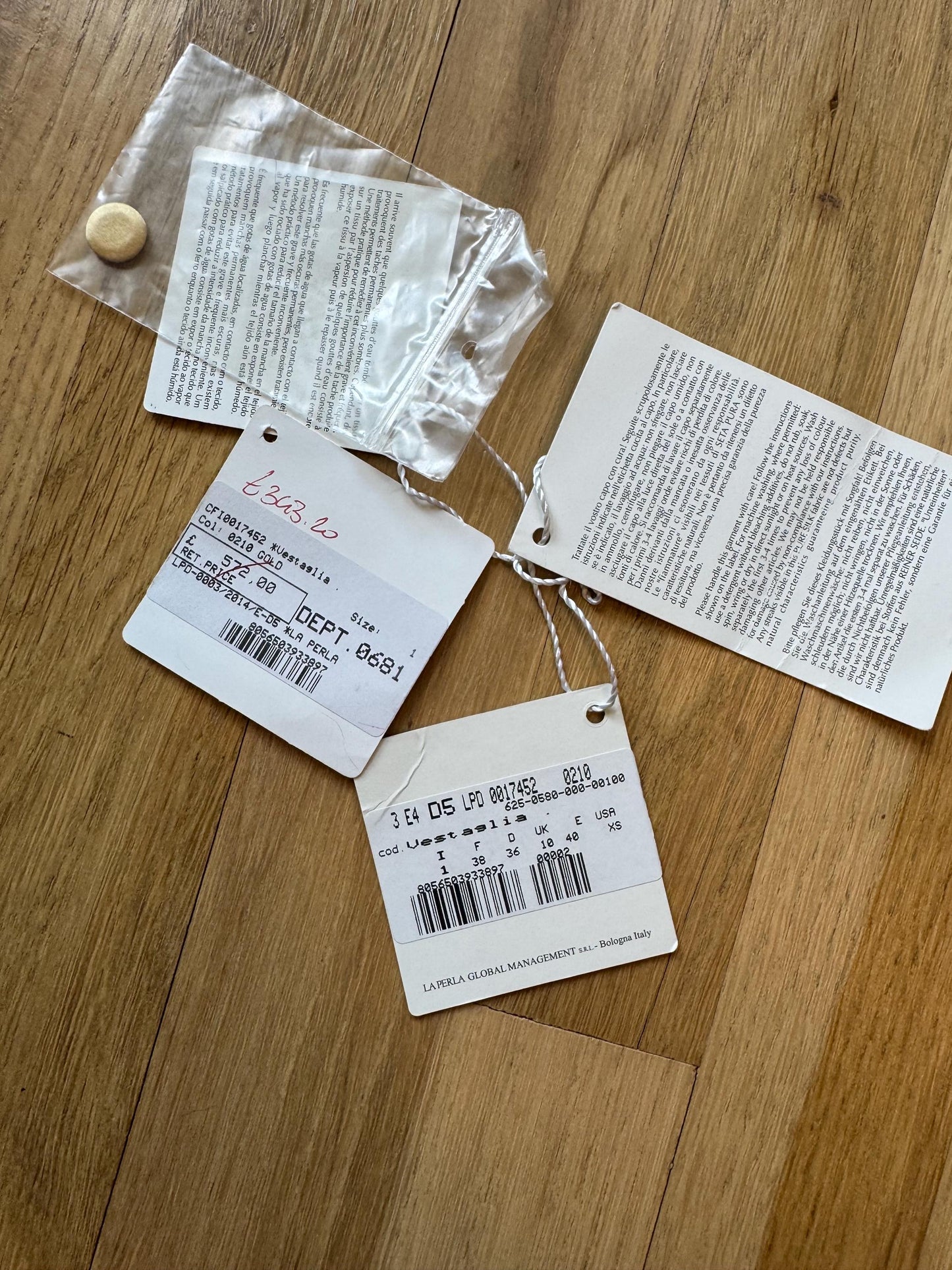 La Perla NWT Yellow Silk Duster