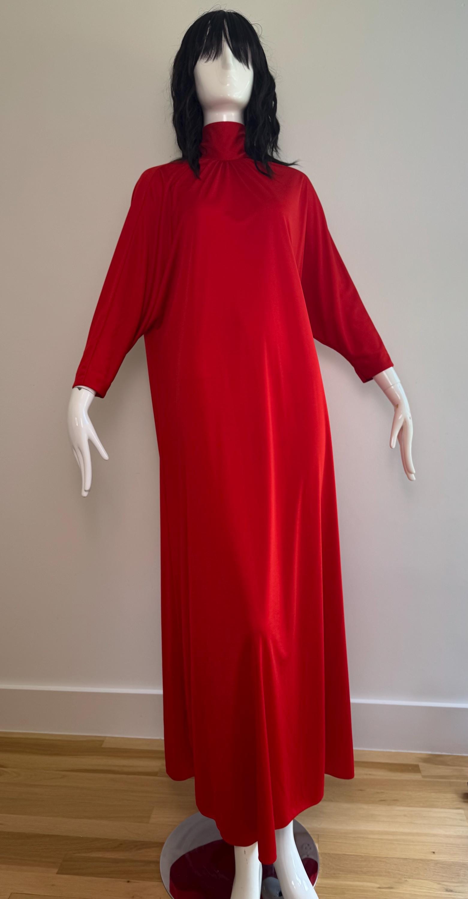 Disco Era Red Lucie Ann Caftan Dress