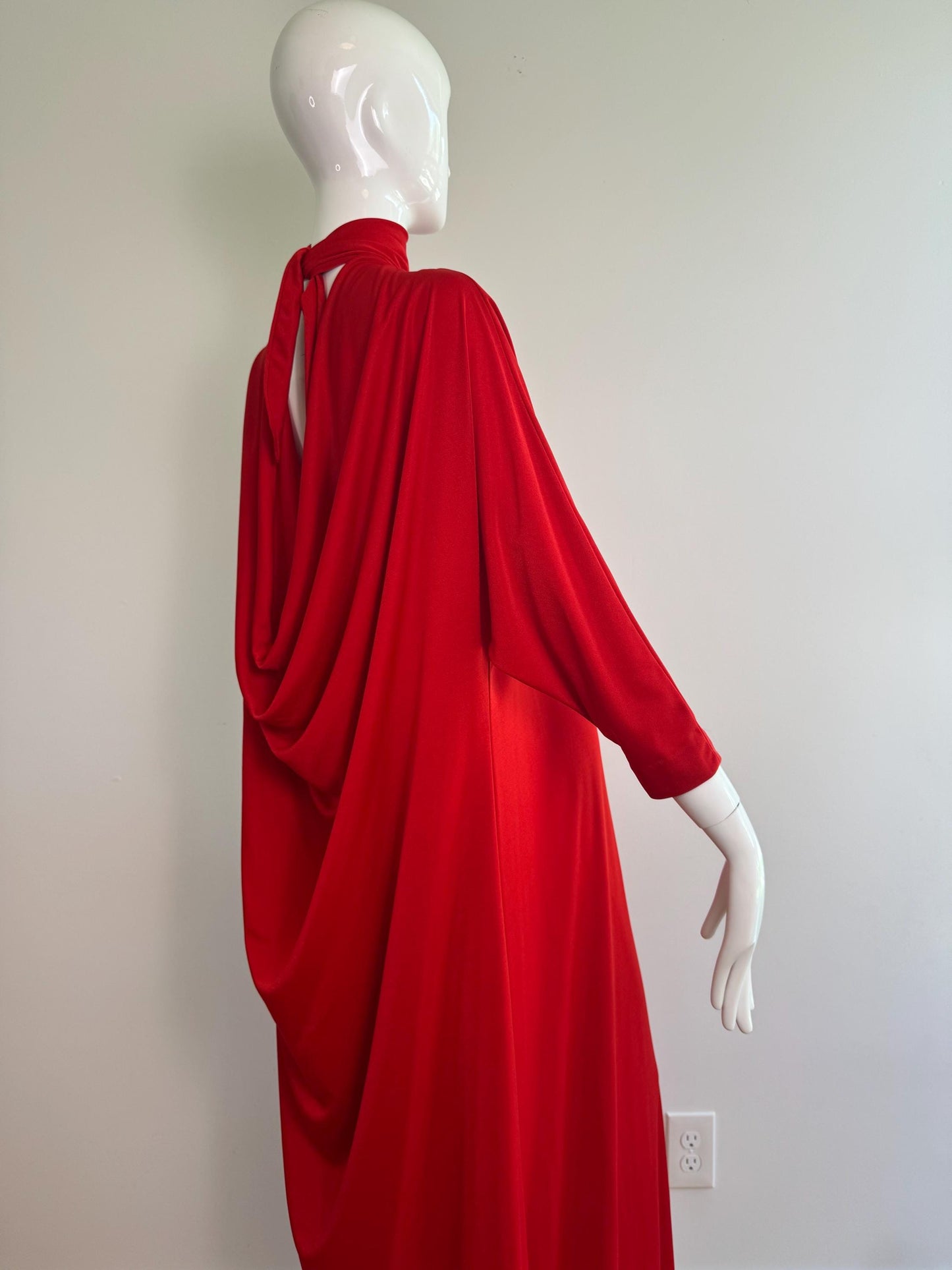 Disco Era Red Lucie Ann Caftan Dress