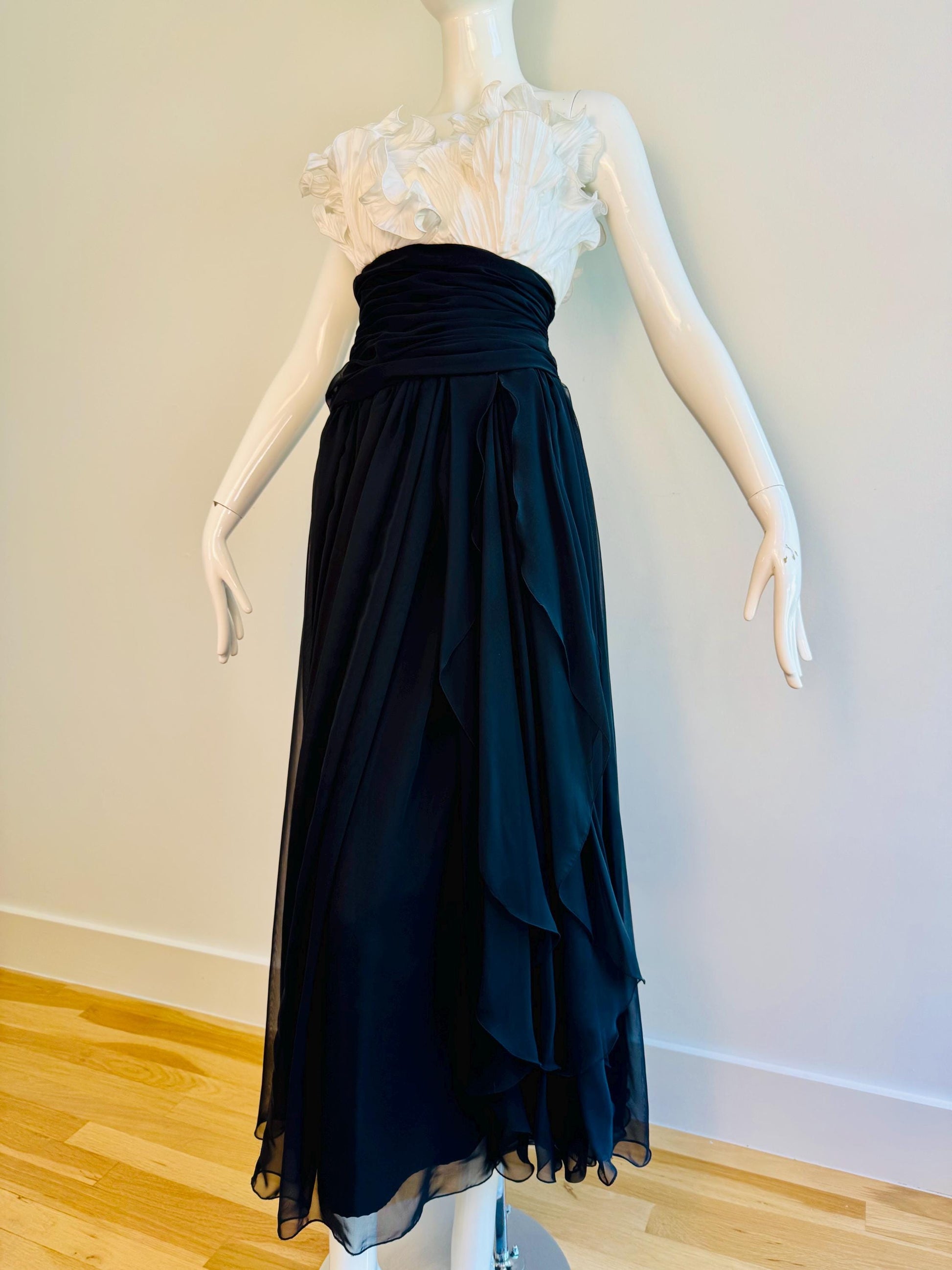 Vintage Eugene Alexander Sculptural Gown