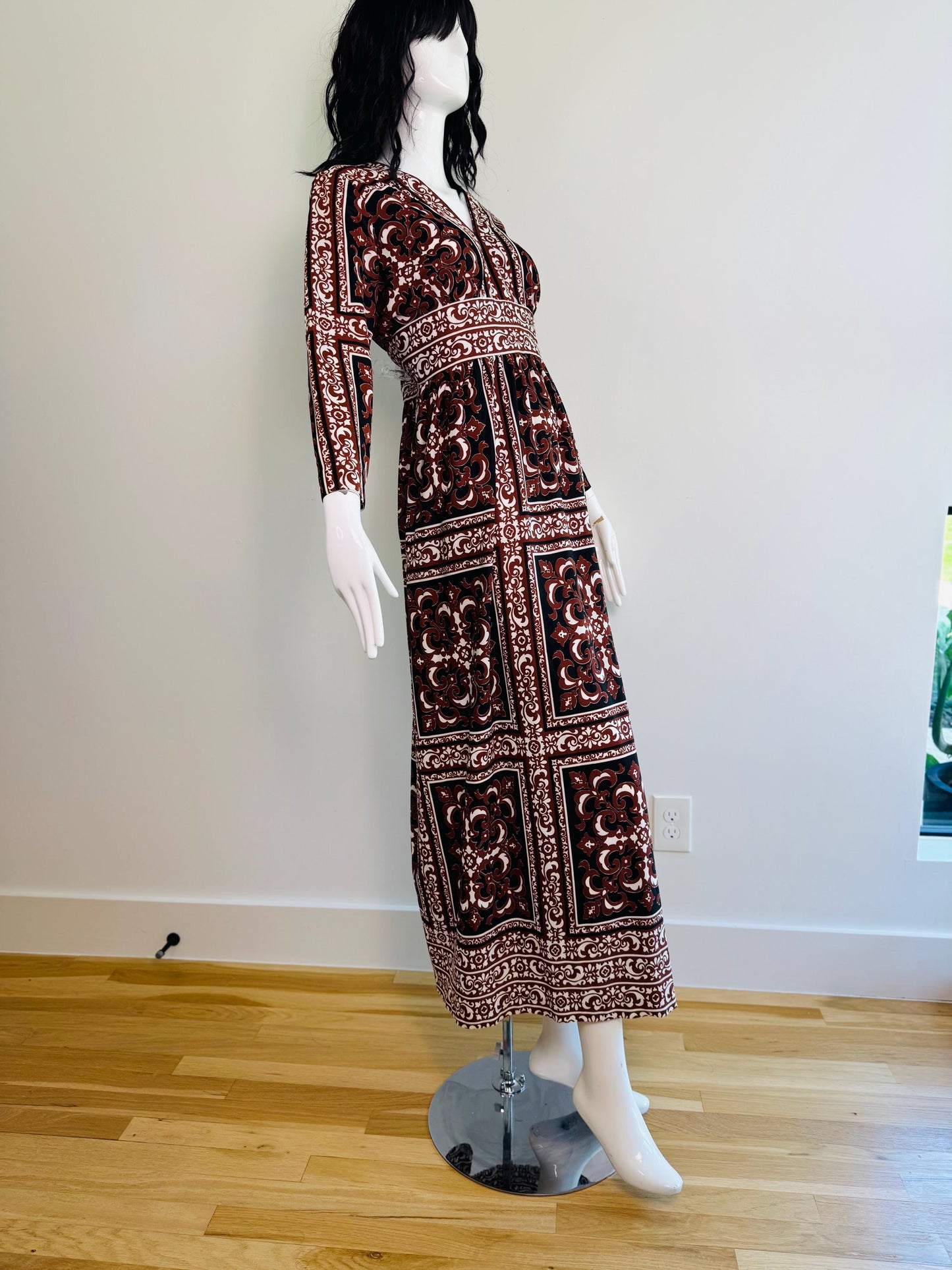 70s Avalon Printed Maxi Dress