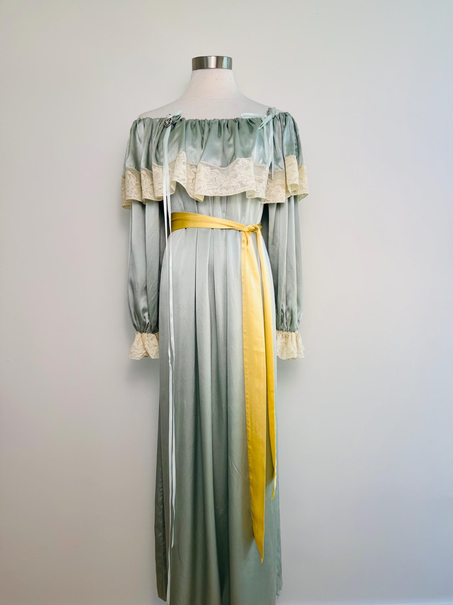 Peggy Jennings Silk Off The Shoulders Gown