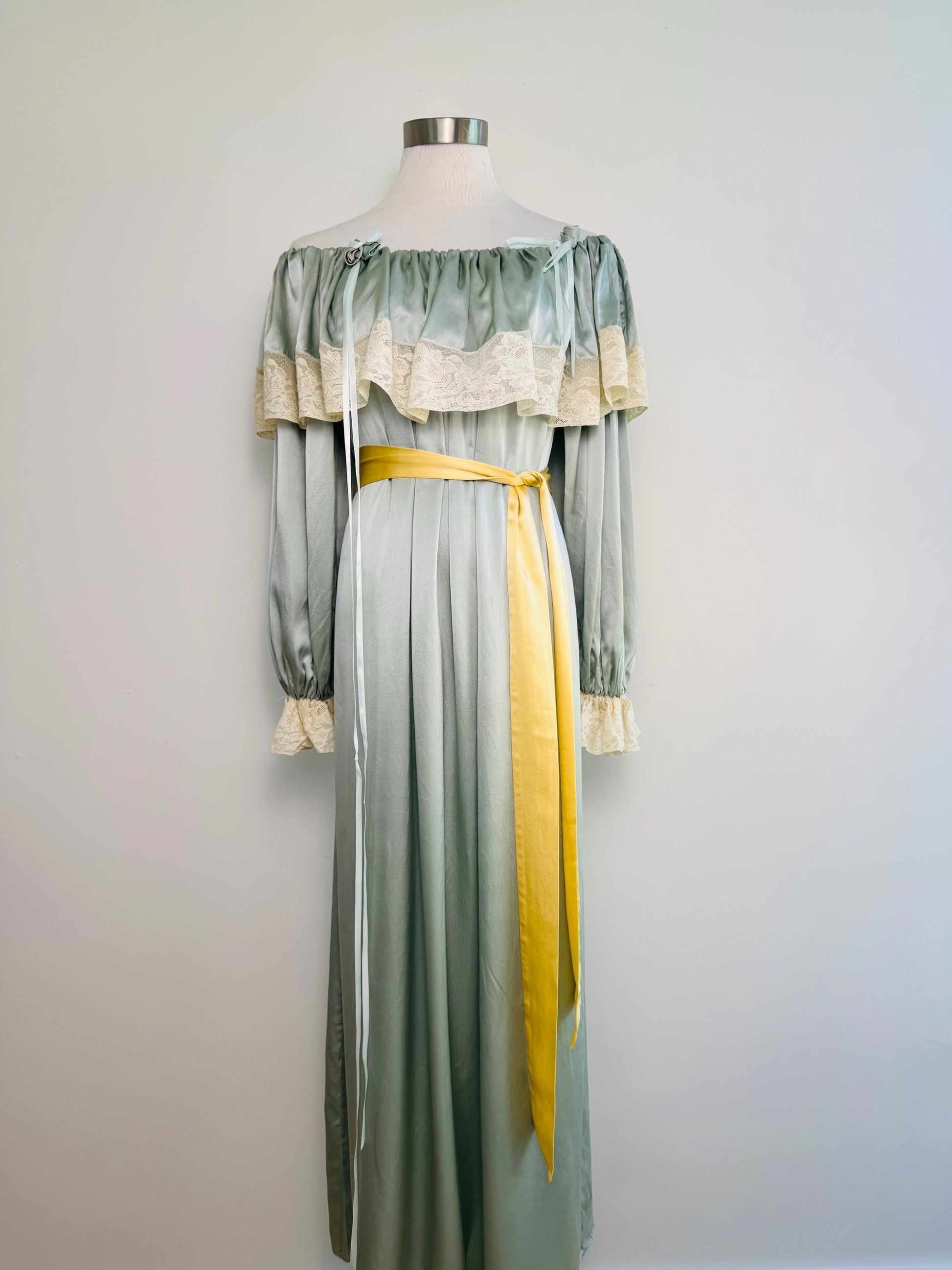 Peggy Jennings Silk Off The Shoulders Gown