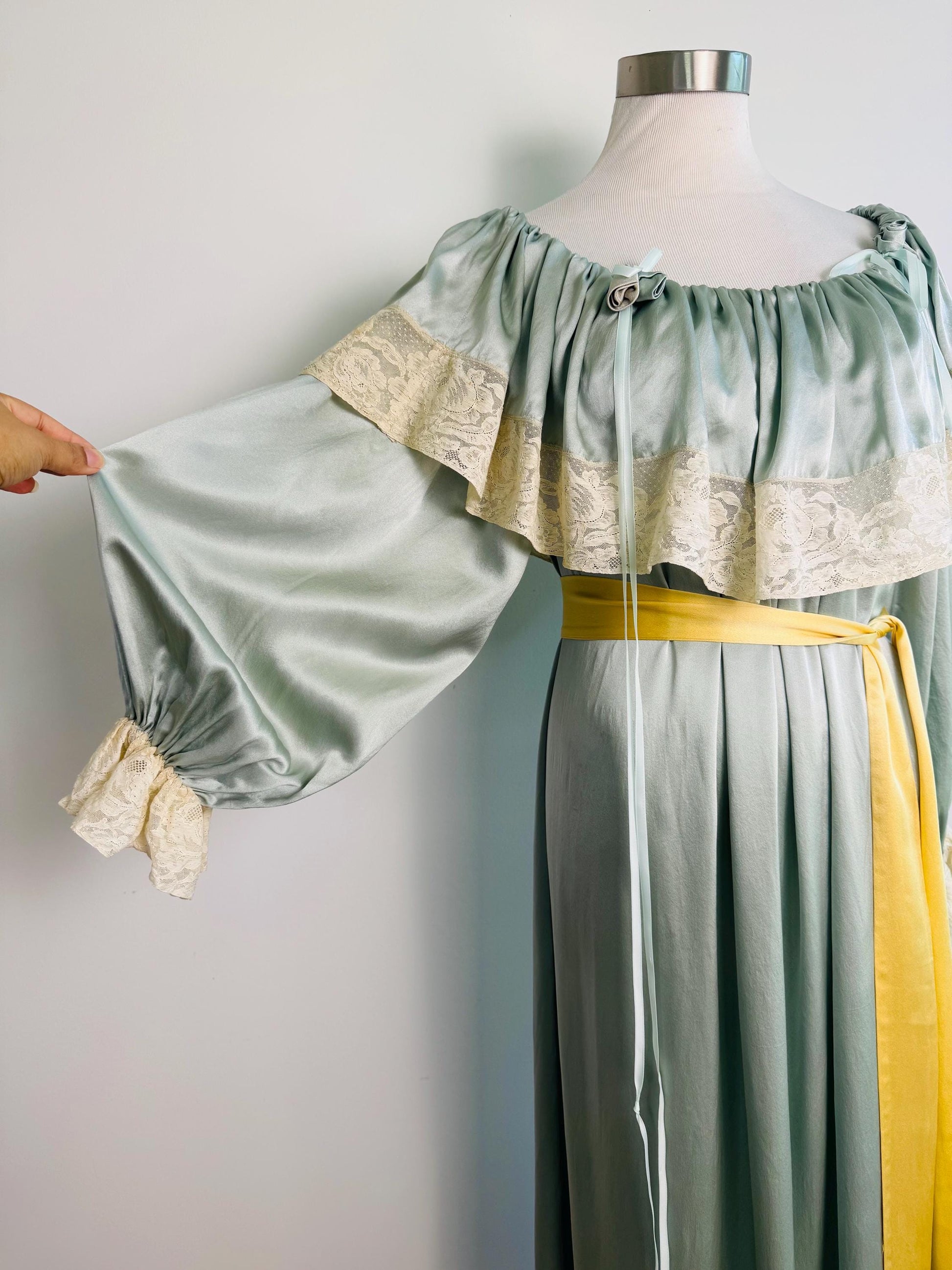 Peggy Jennings Silk Off The Shoulders Gown