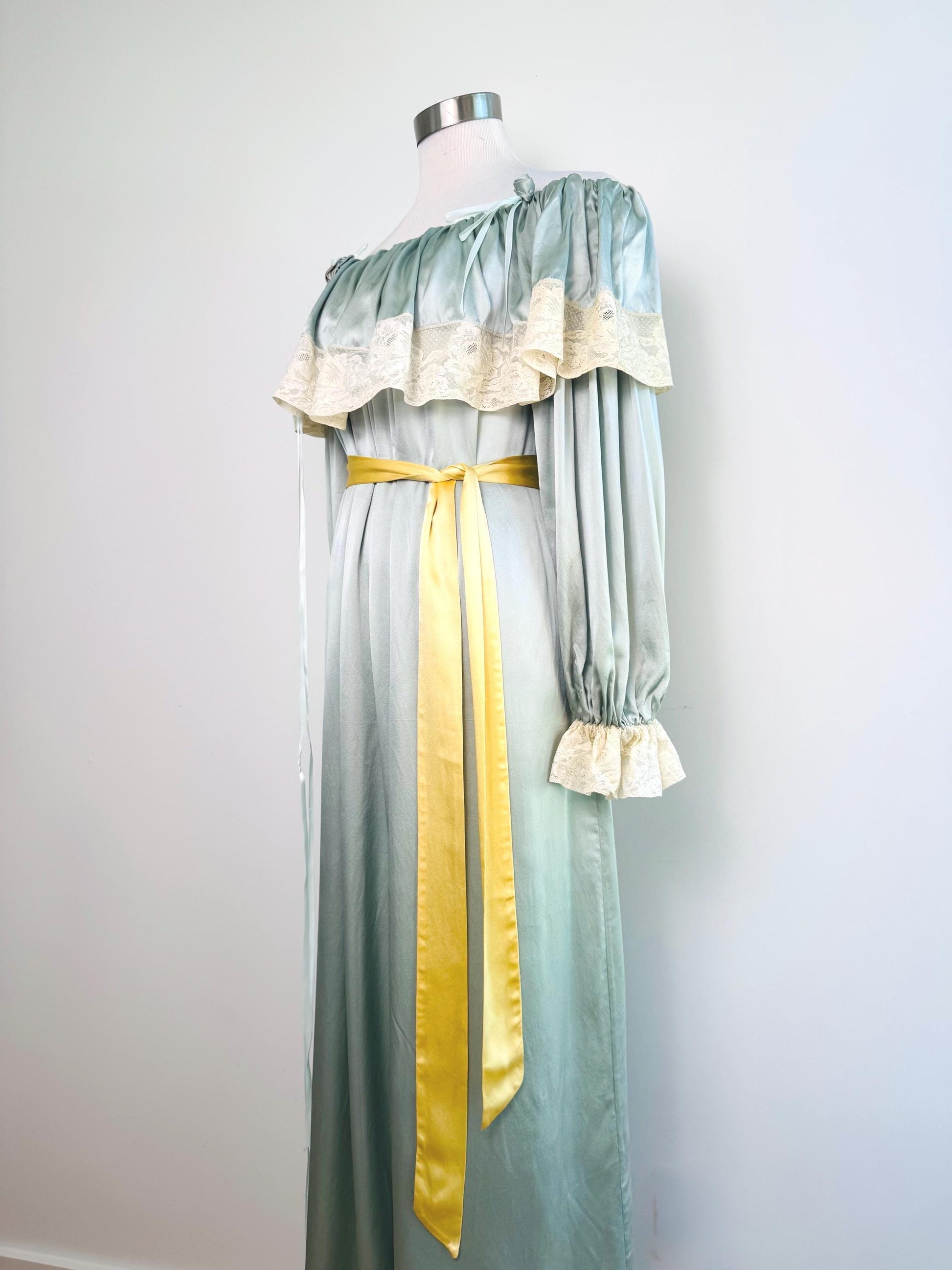 Peggy Jennings Silk Off The Shoulders Gown