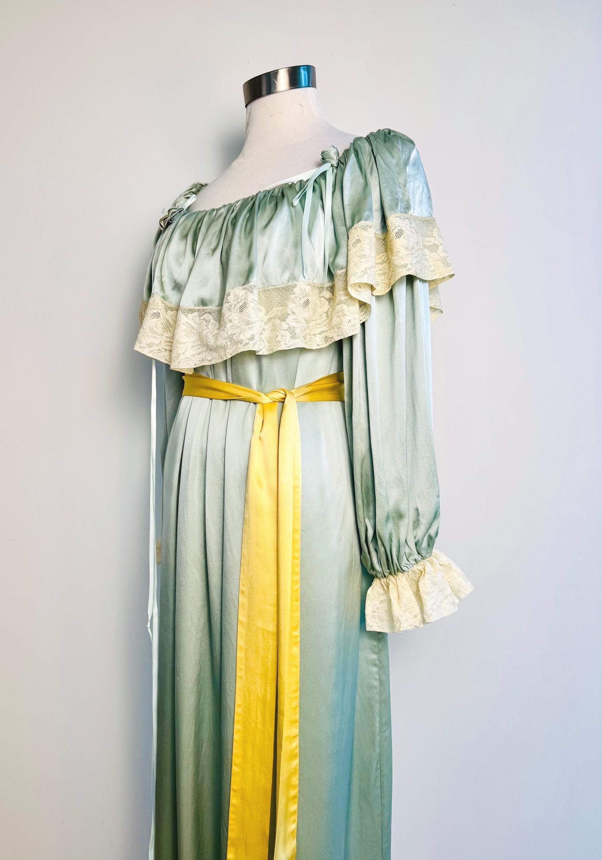 Peggy Jennings Silk Off The Shoulders Gown