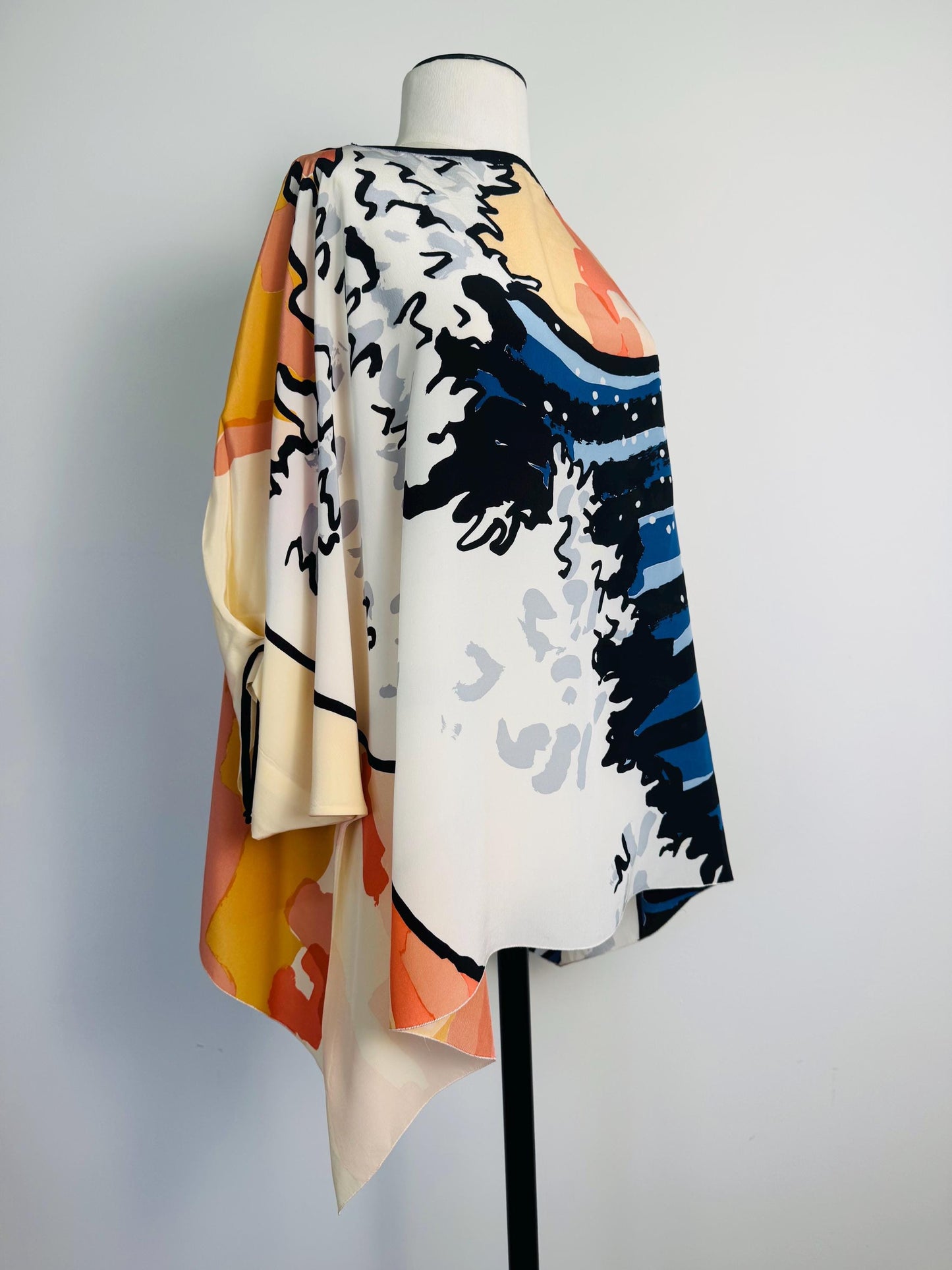 Vintage Michael Vollbracht Wearable Art Silk Tunic