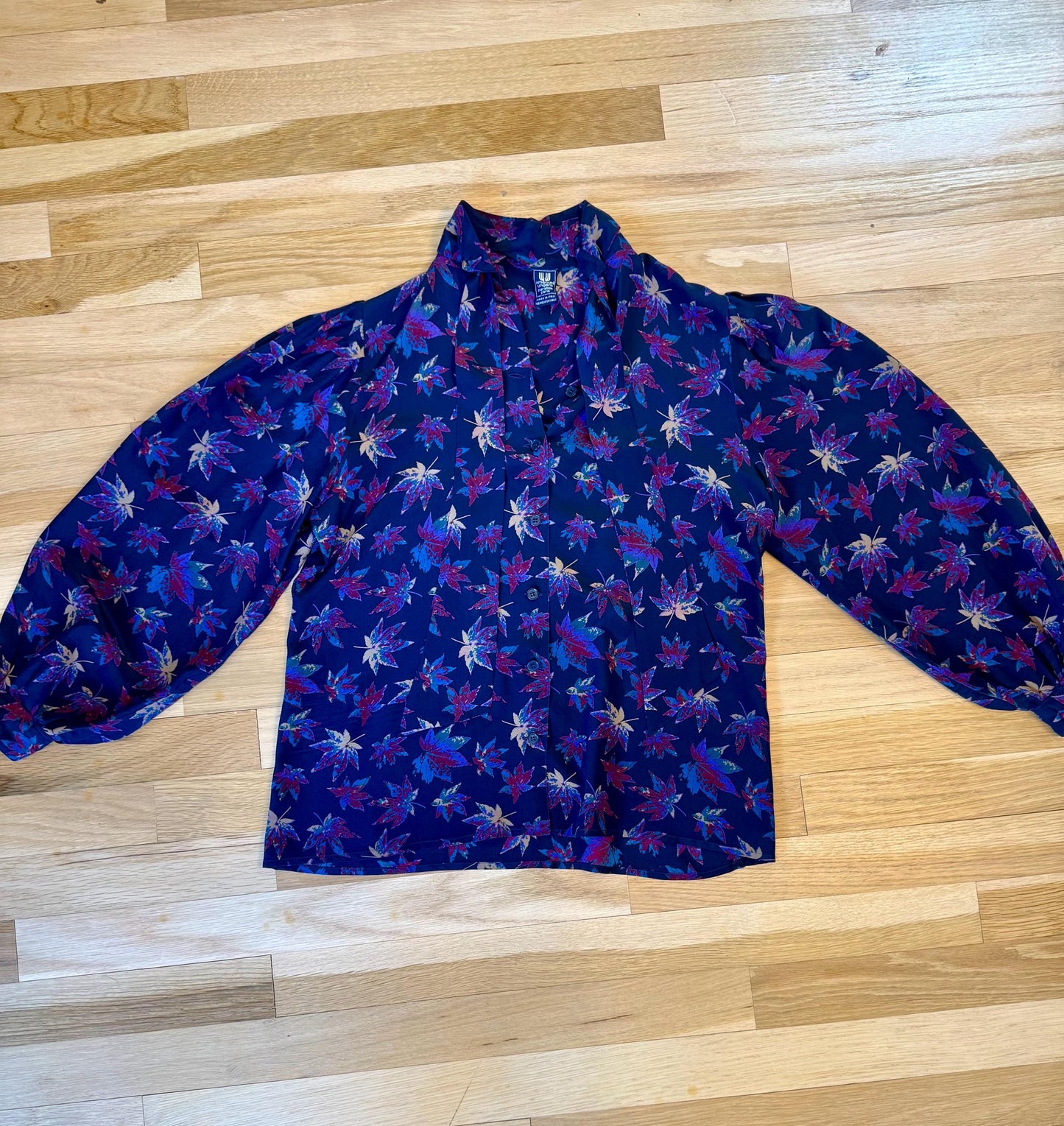 Vintage Ungaro Silk Bow Tie Blouse