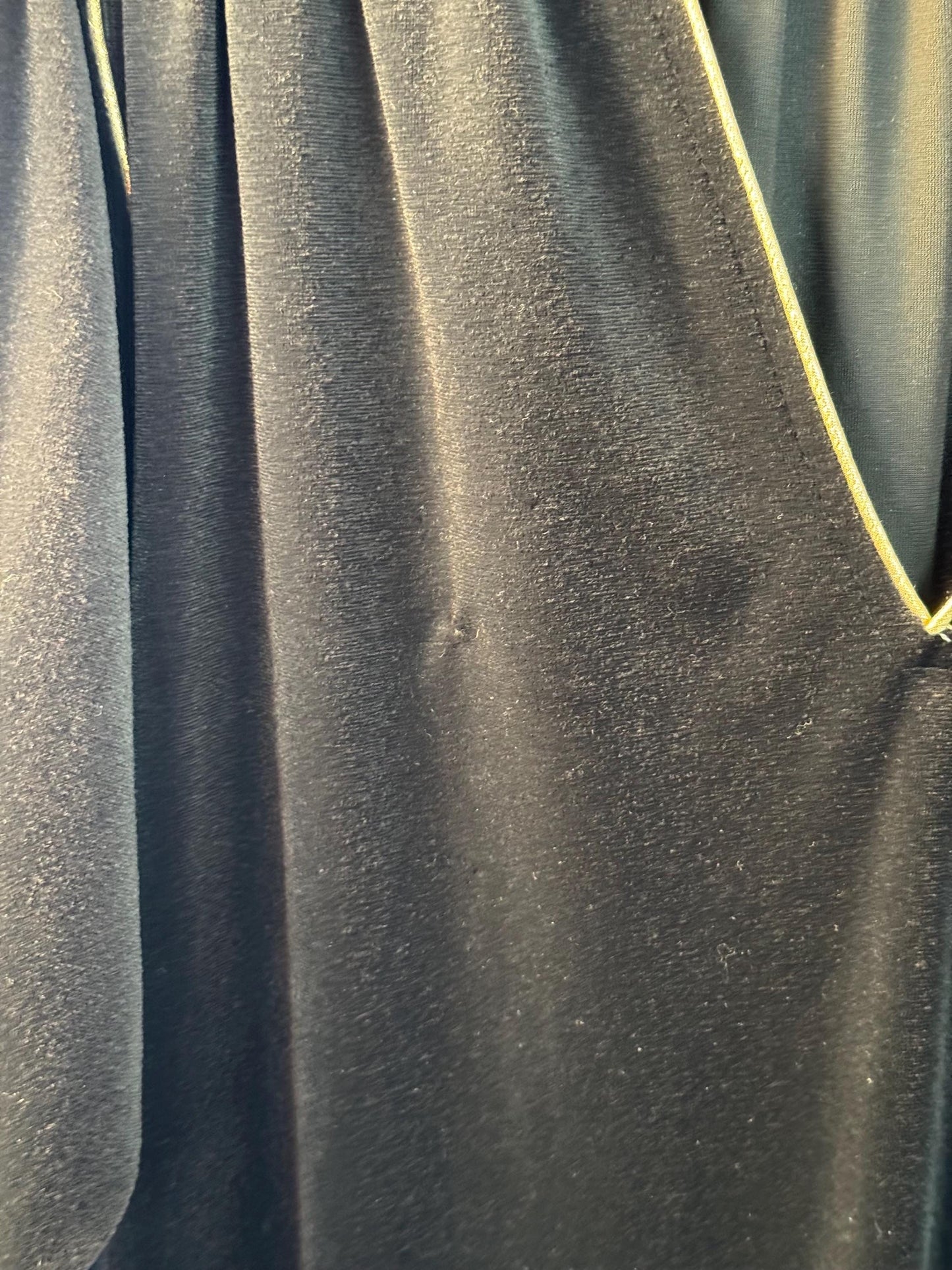 Disco Era Bill Tice Black Velvet Caftan Gown