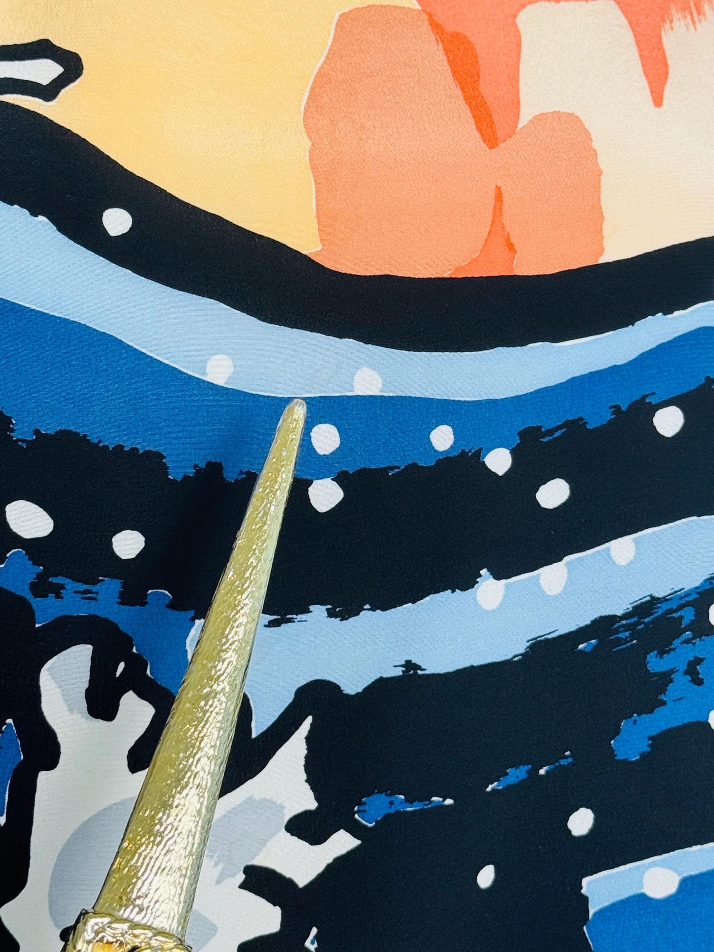 Vintage Michael Vollbracht Wearable Art Silk Tunic