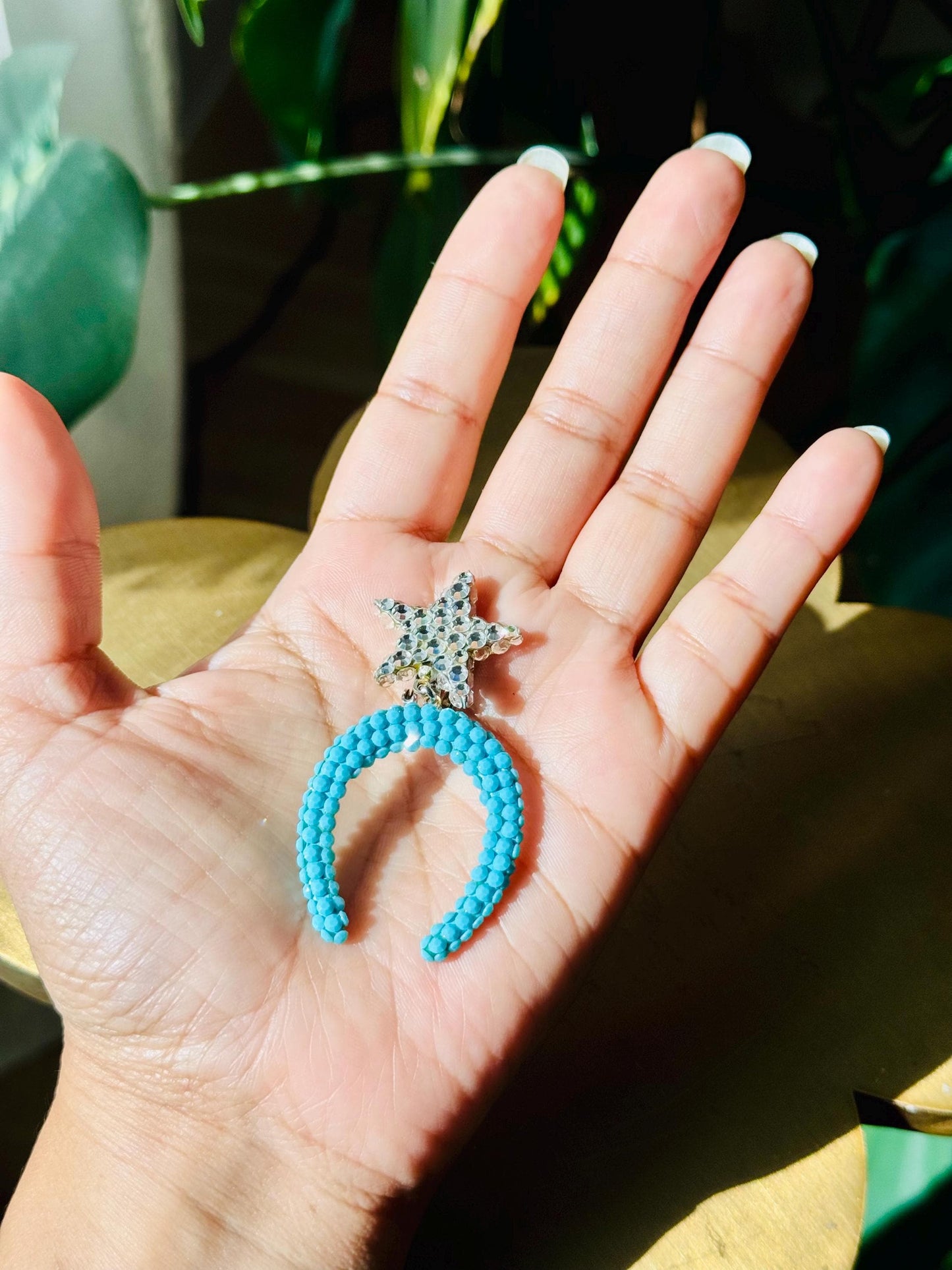 Disco Era Richard Kerr Horse Shoe Crystal Earrings