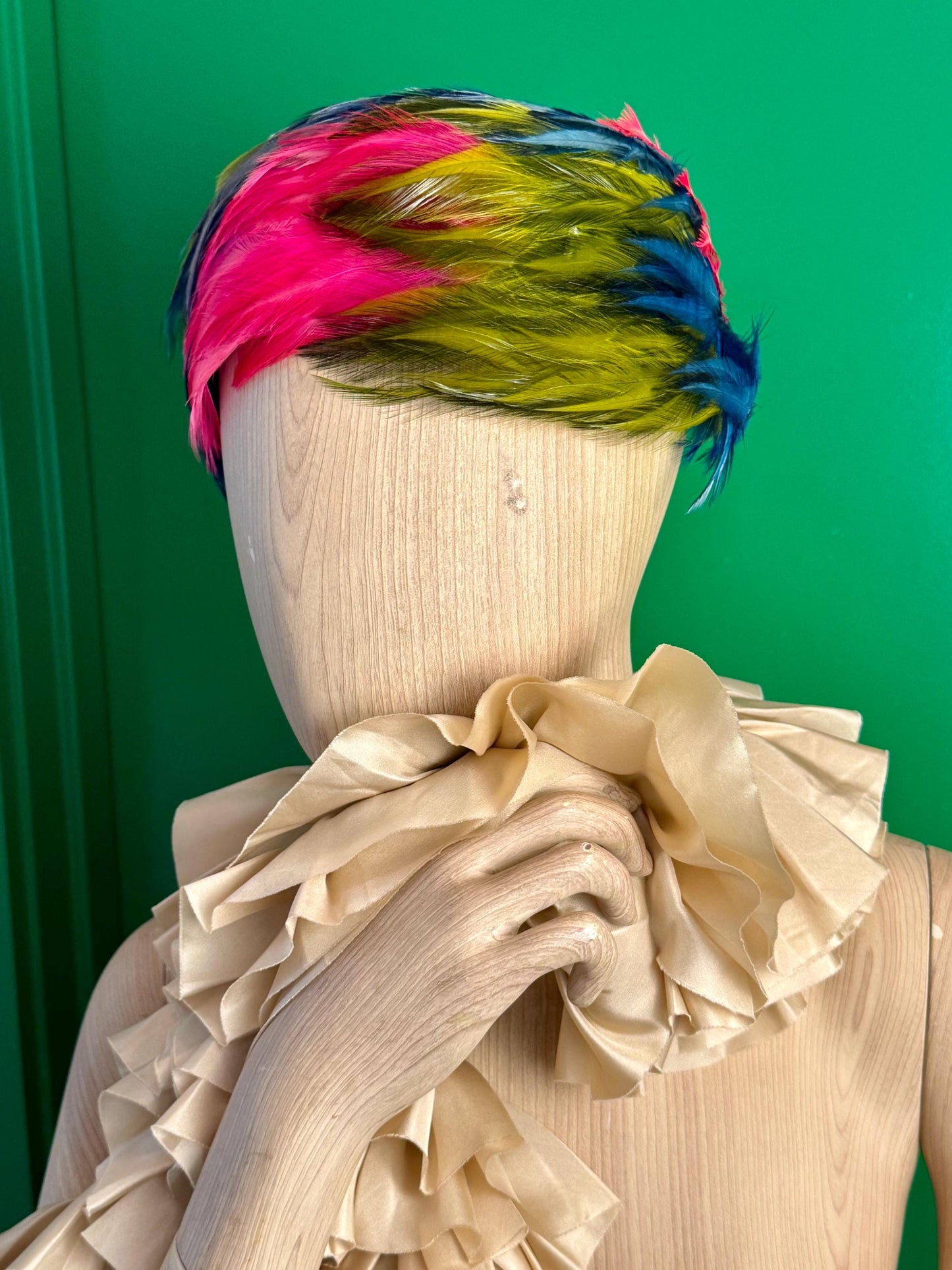 Vintage Christian Dior Feather Hat