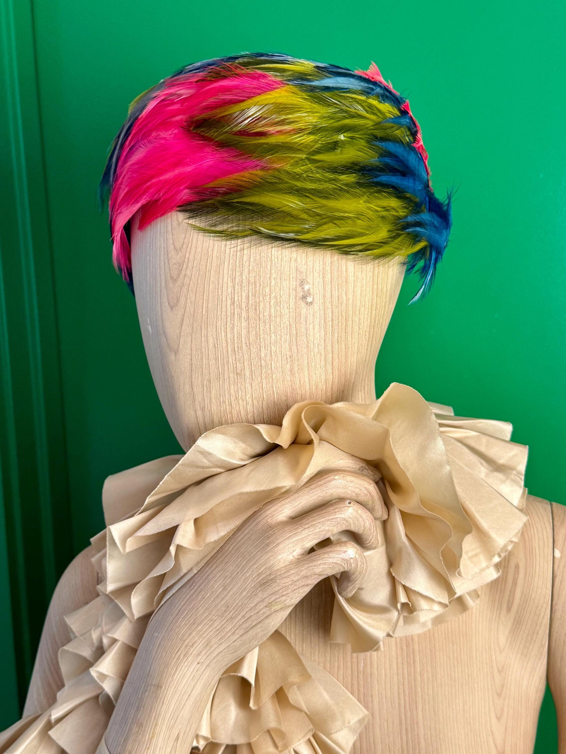 Vintage Christian Dior Feather Hat