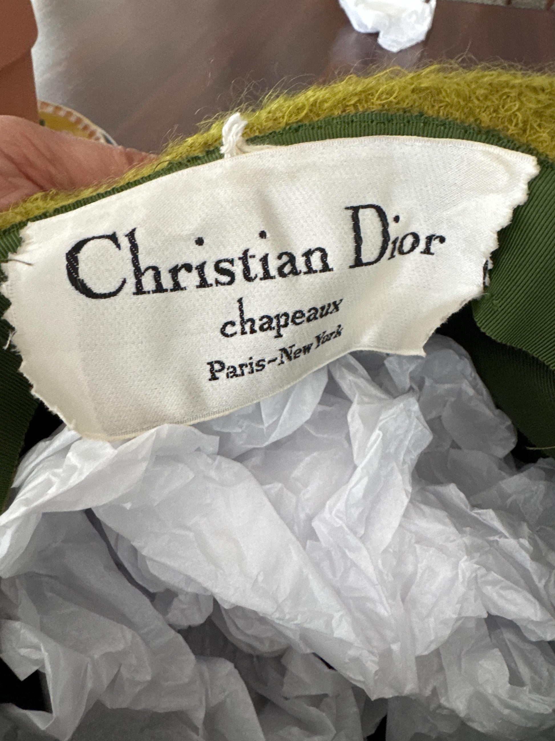 60s Mod Christian Dior Mohair Soft Hat