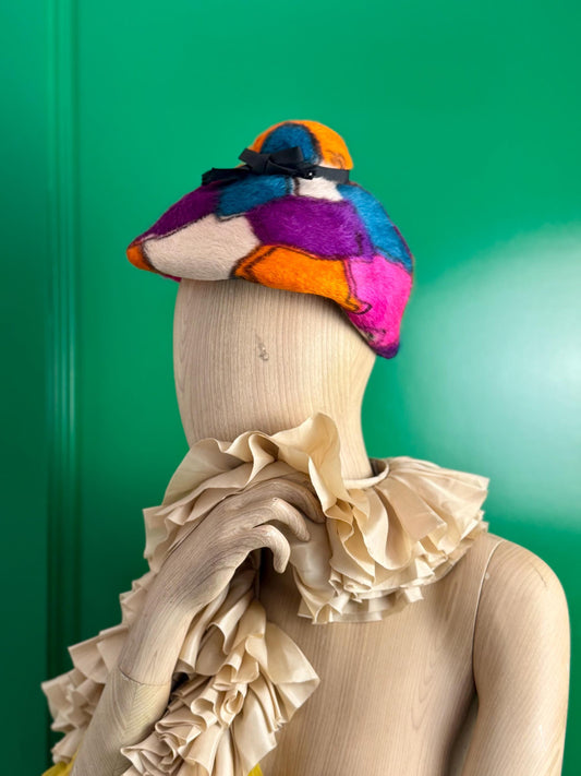 60s Yves Saint Laurent Faux Fur Hat