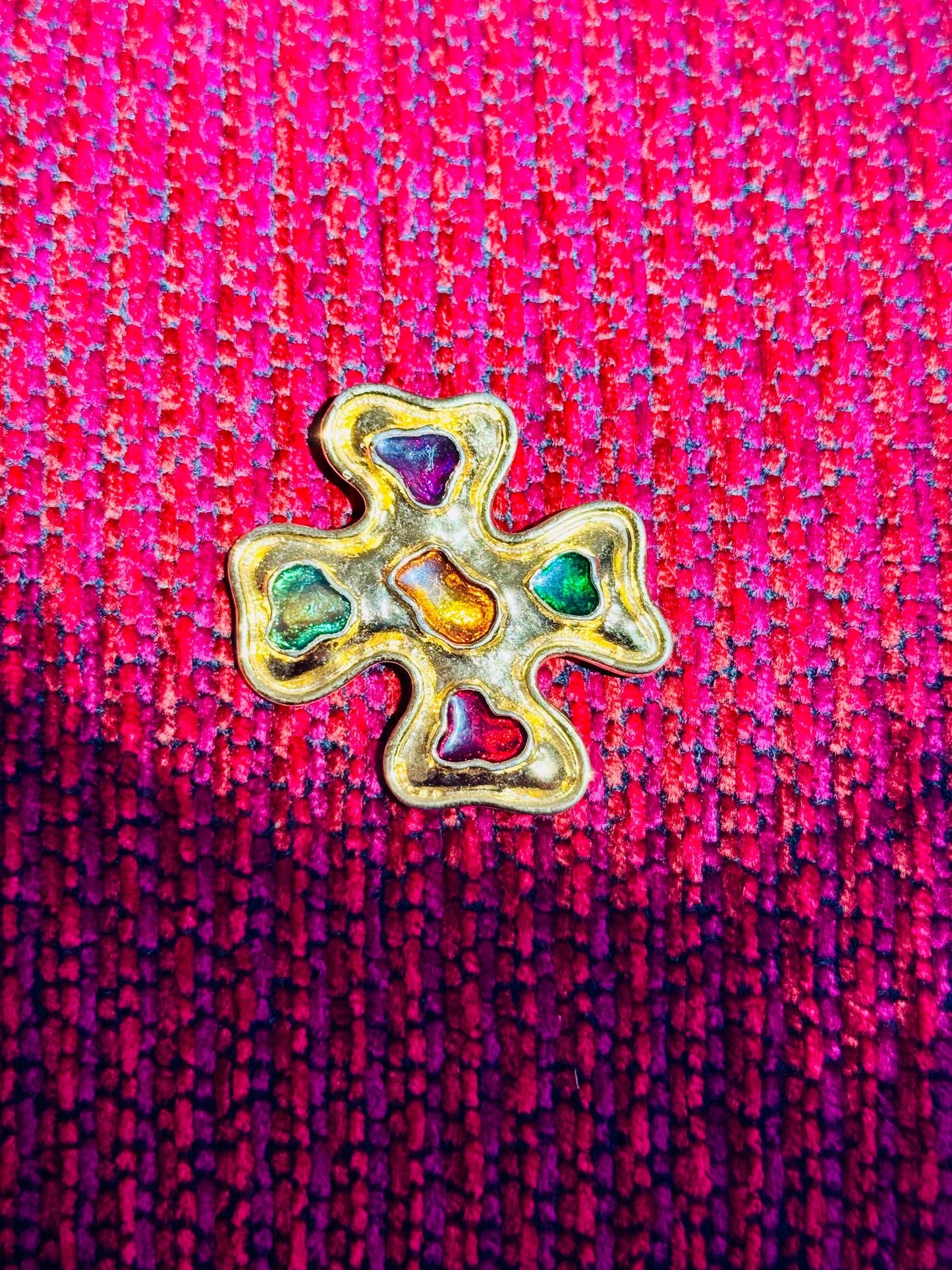 Edouard Rambaud French Designer Gilded Brooch