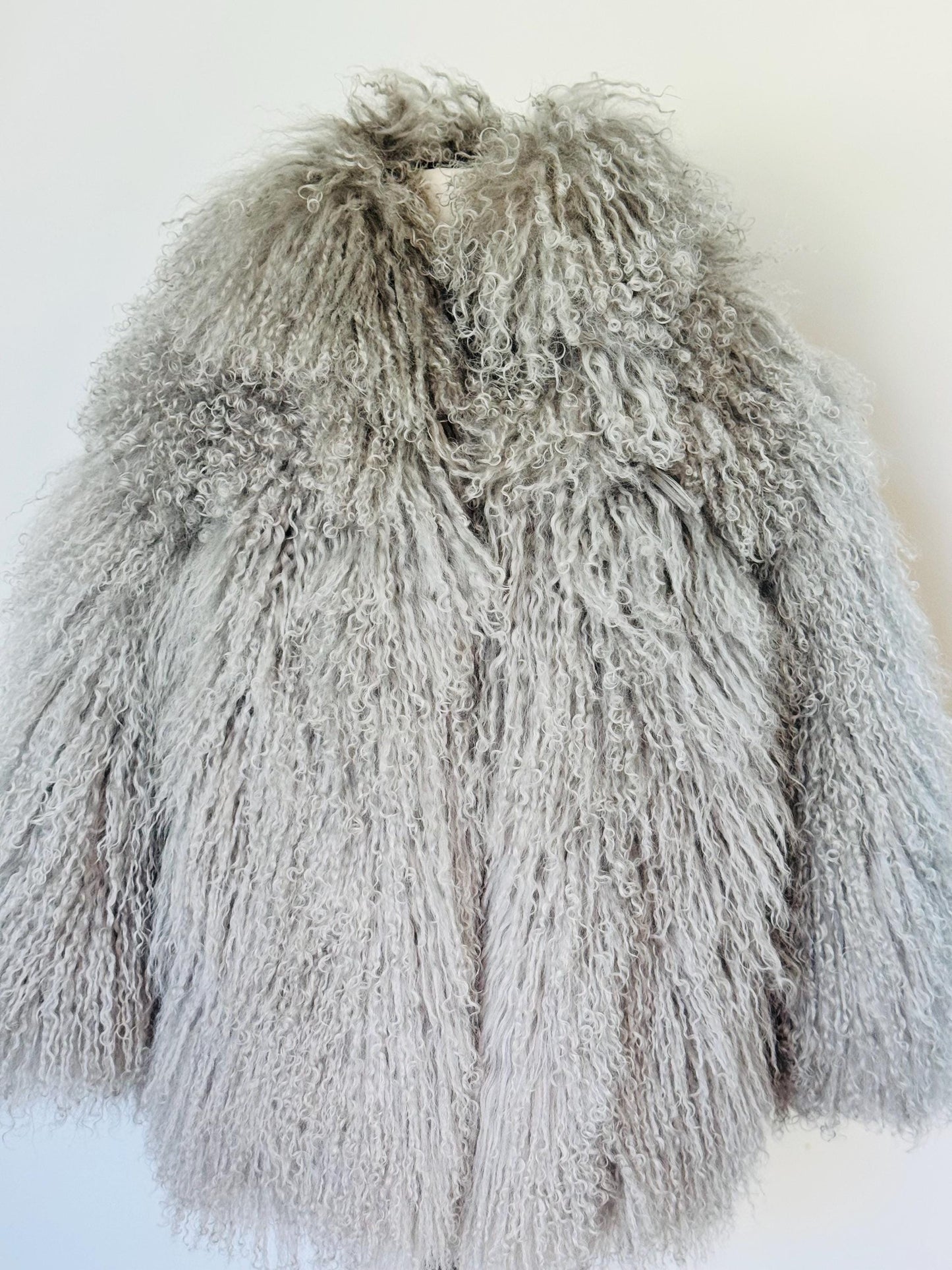 Y2K Adrienne Landau Dyed Mongolian Fur Coat