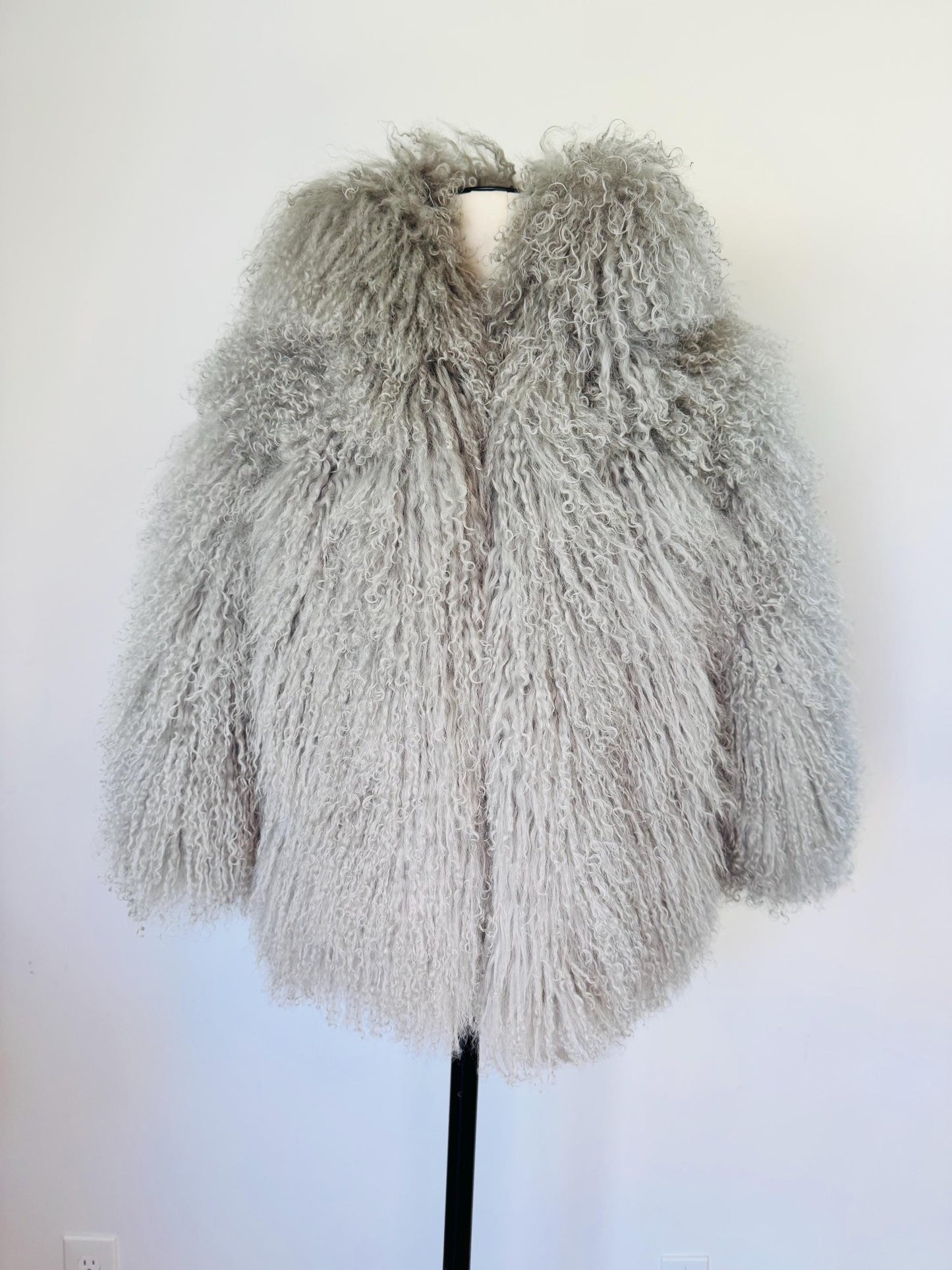Y2K Adrienne Landau Dyed Mongolian Fur Coat