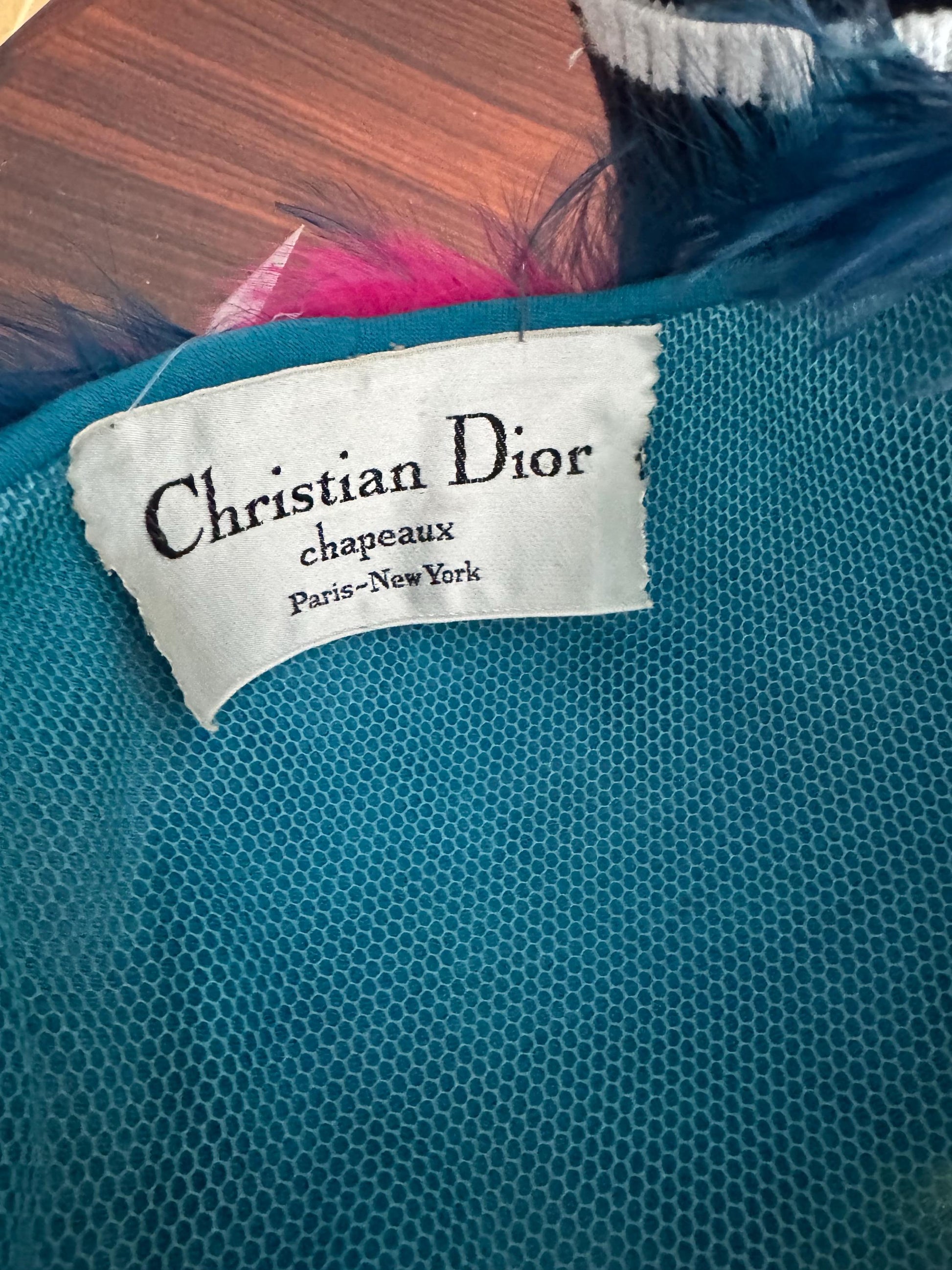 Vintage Christian Dior Feather Hat