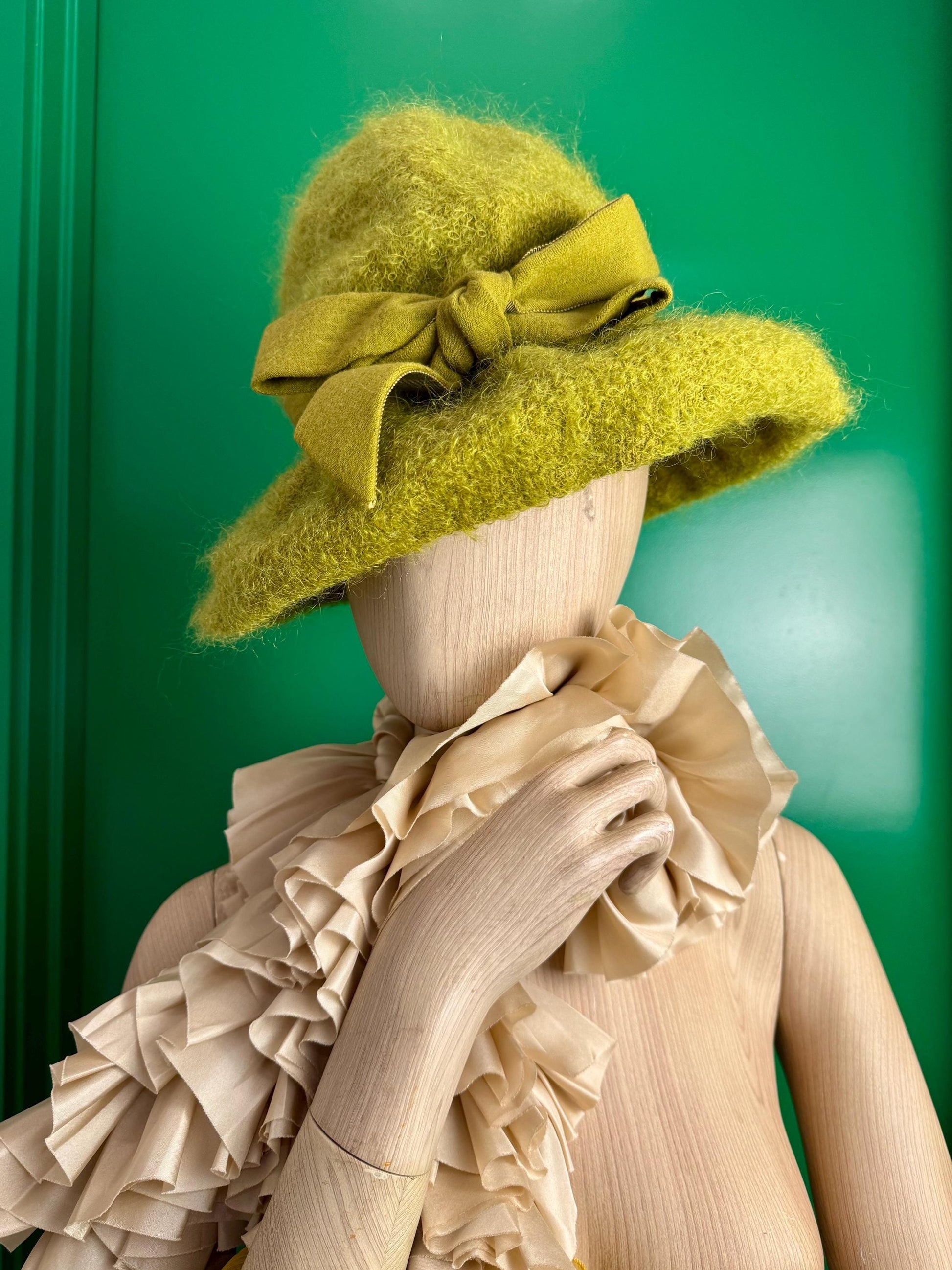 60s Mod Christian Dior Mohair Soft Hat