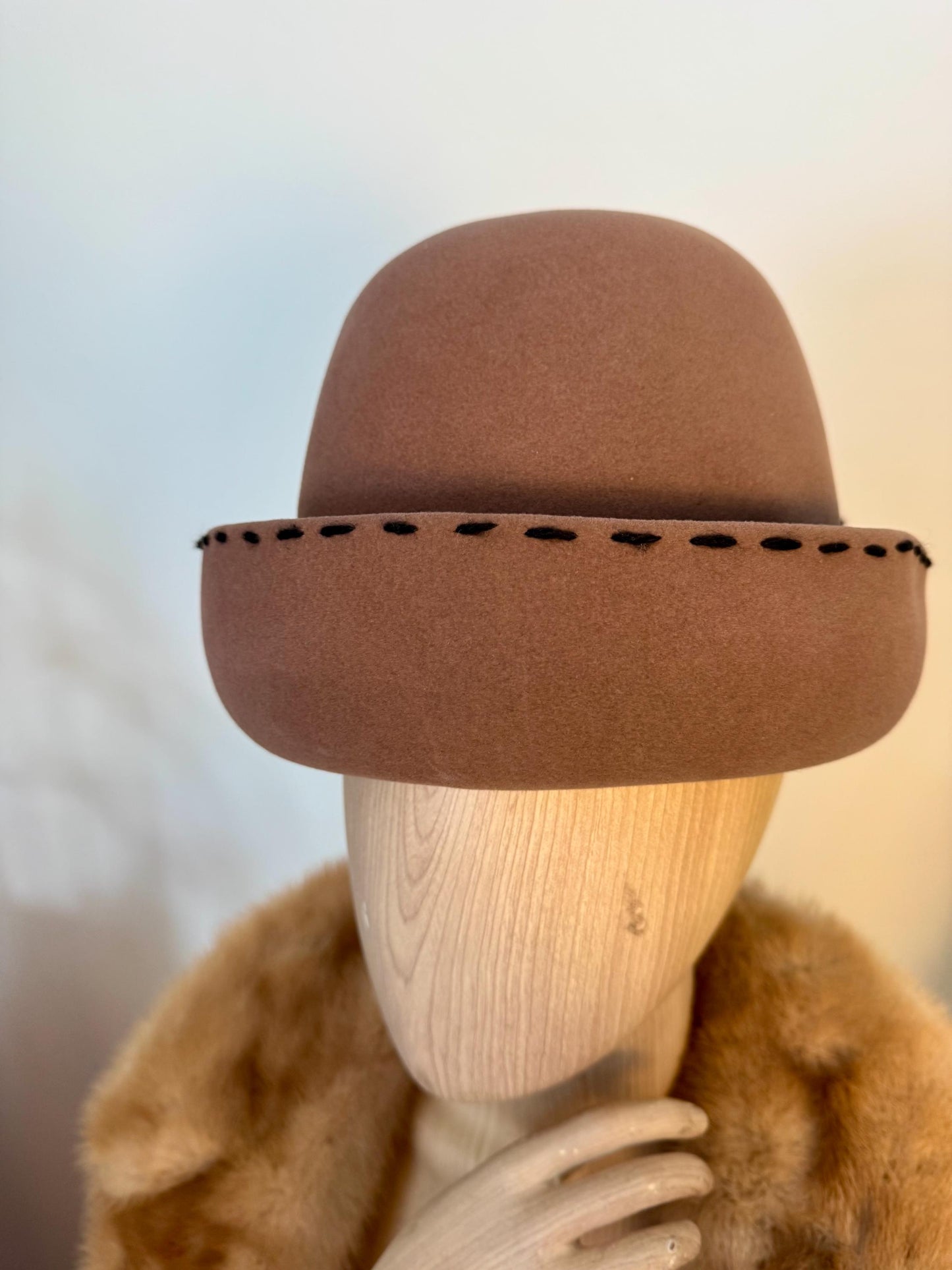 60s Christian Dior Mod Dome Pill Box Hat