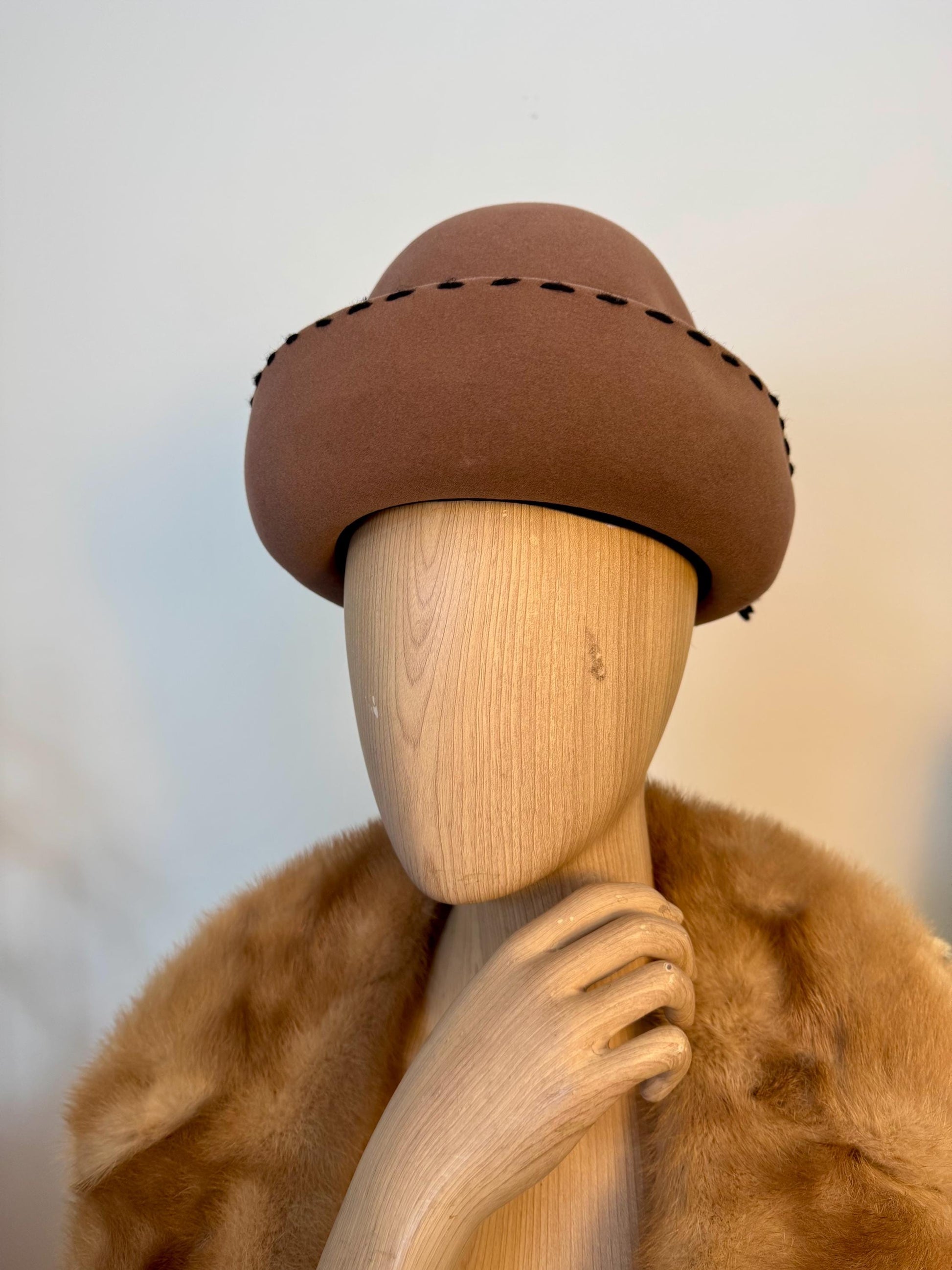 60s Christian Dior Mod Dome Pill Box Hat