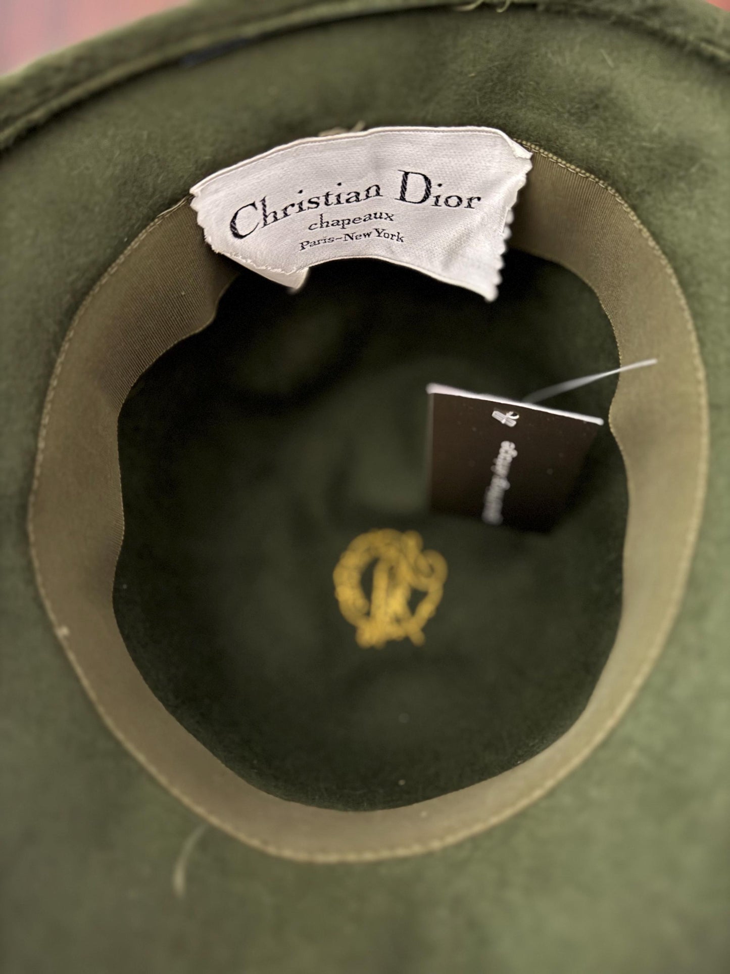 1960s Mod Christian Dior Faux Fur Bucket Hat